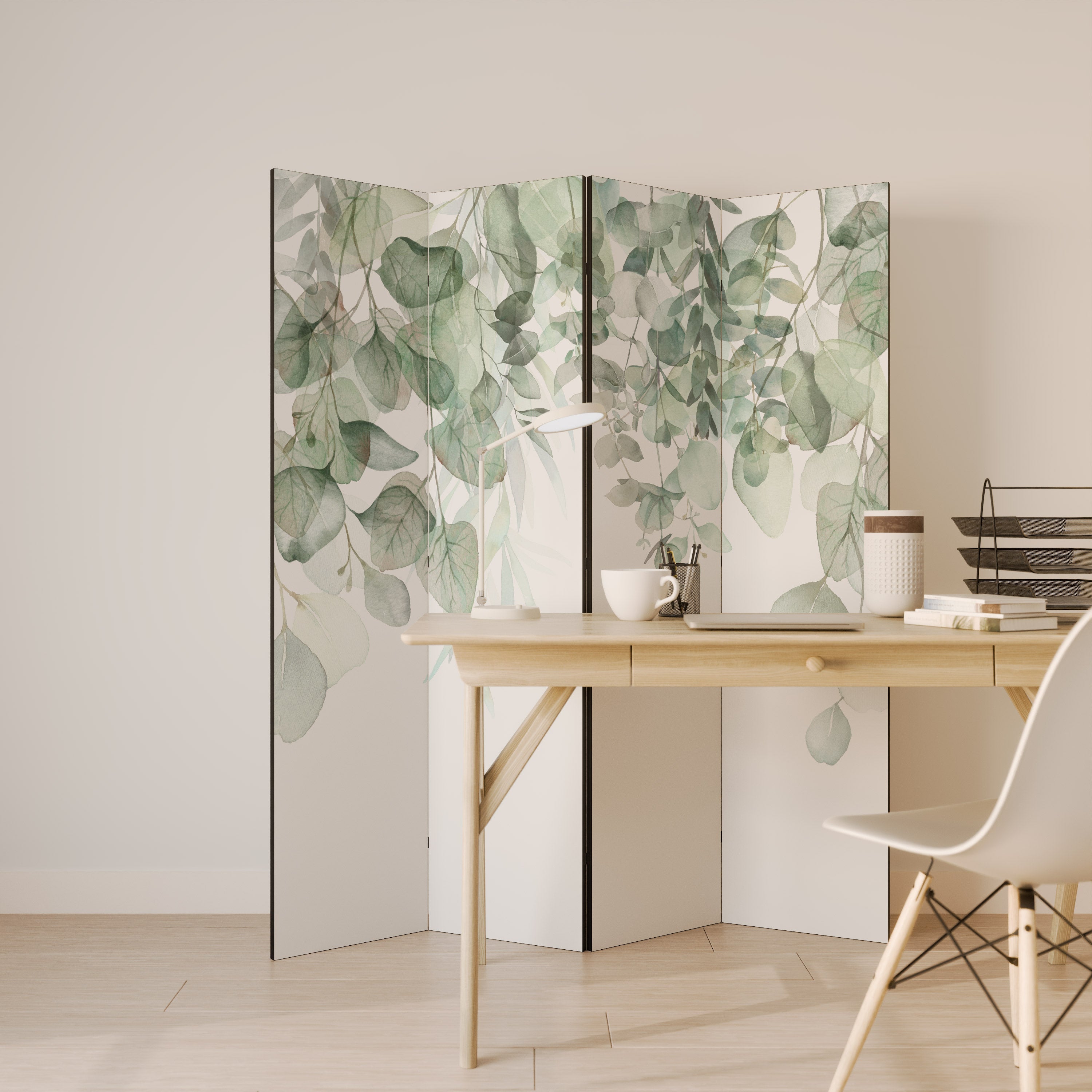 Dekorativer 4-teiliger Raumteiler PURE VERDURE