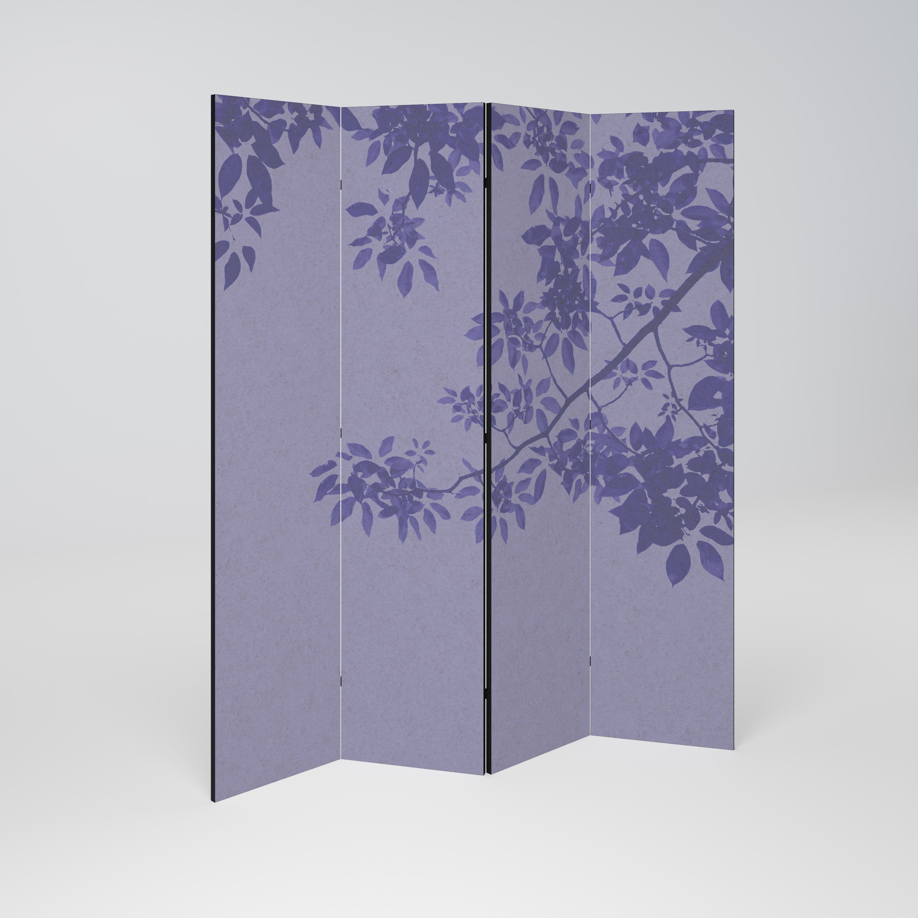 ELEGANT LEAFY VEIL Dekorativer 4-teiliger Raumteiler