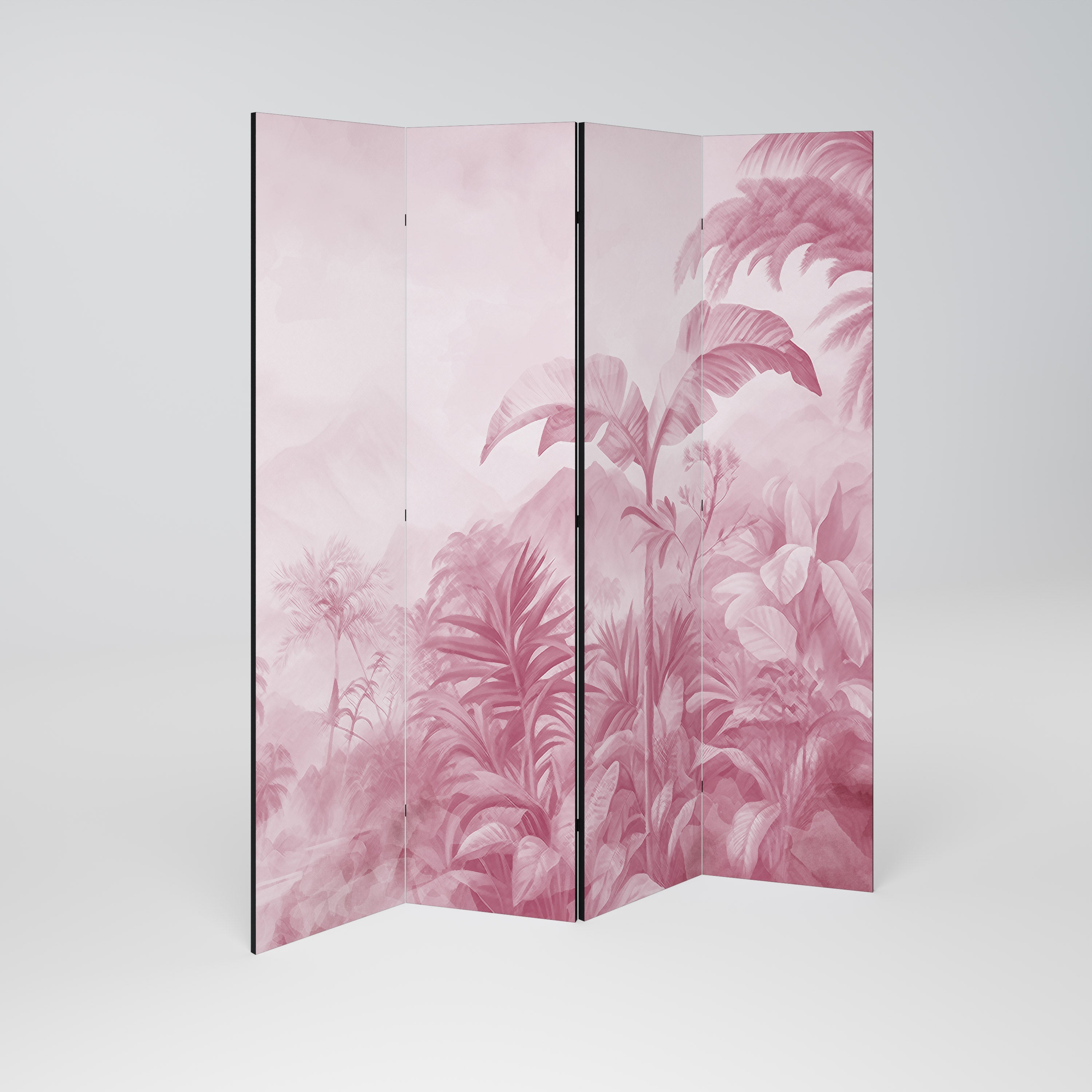 SWEET TROPICS Dekorativer 4-teiliger Raumteiler
