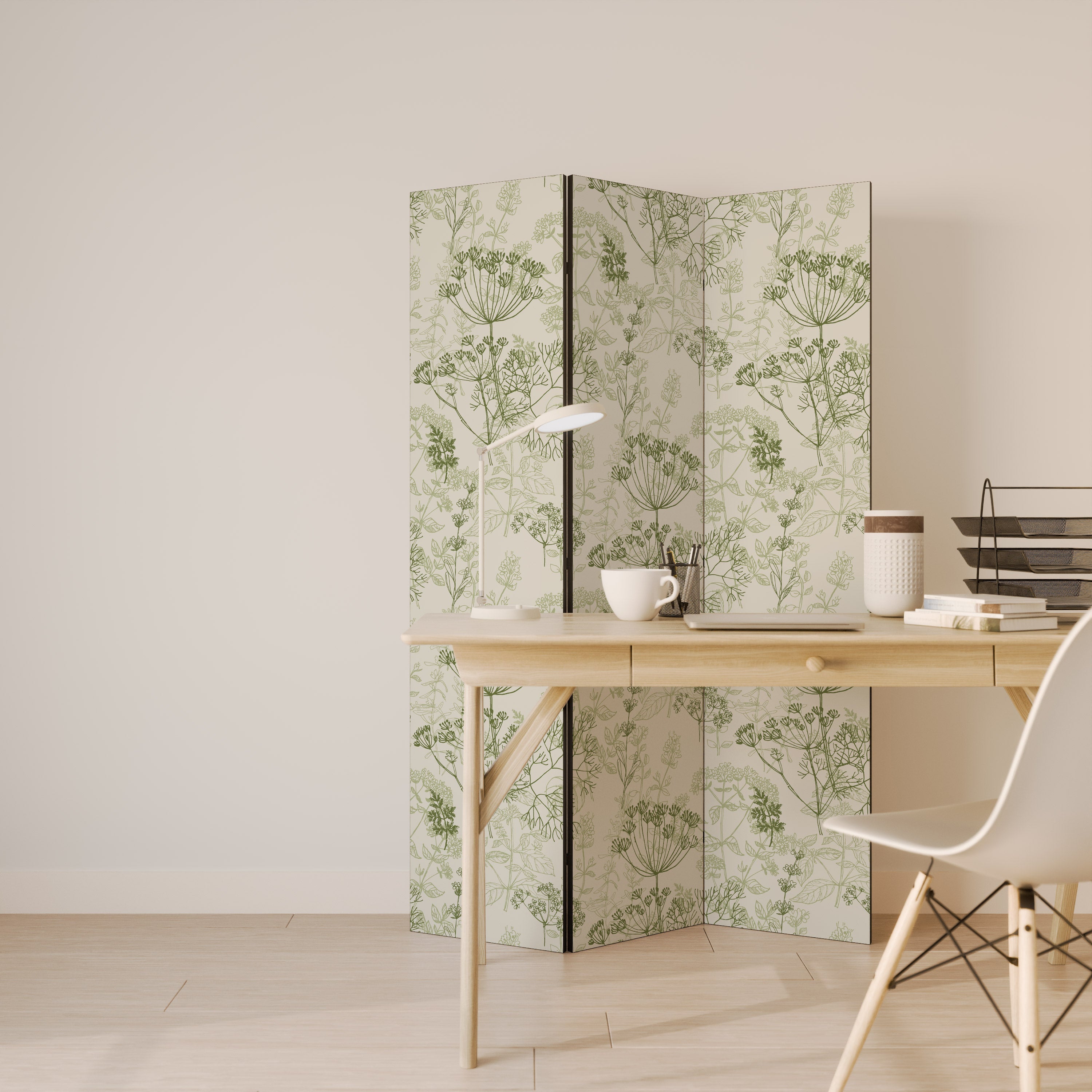 FENNEL BALDACHIN Decorative 3-Panel Room Divider