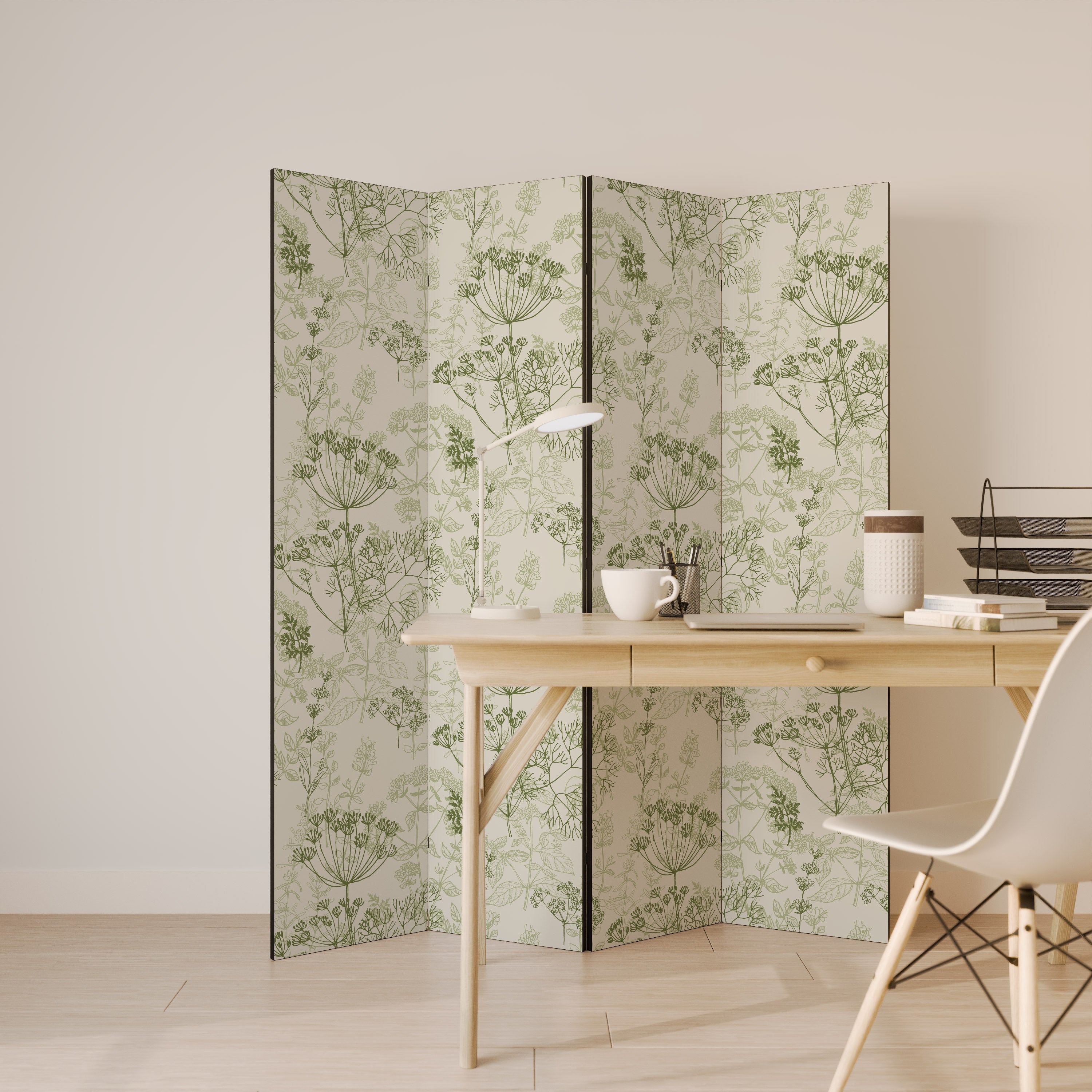 FENNEL BALDACHIN Dekorativer 4-teiliger Raumteiler
