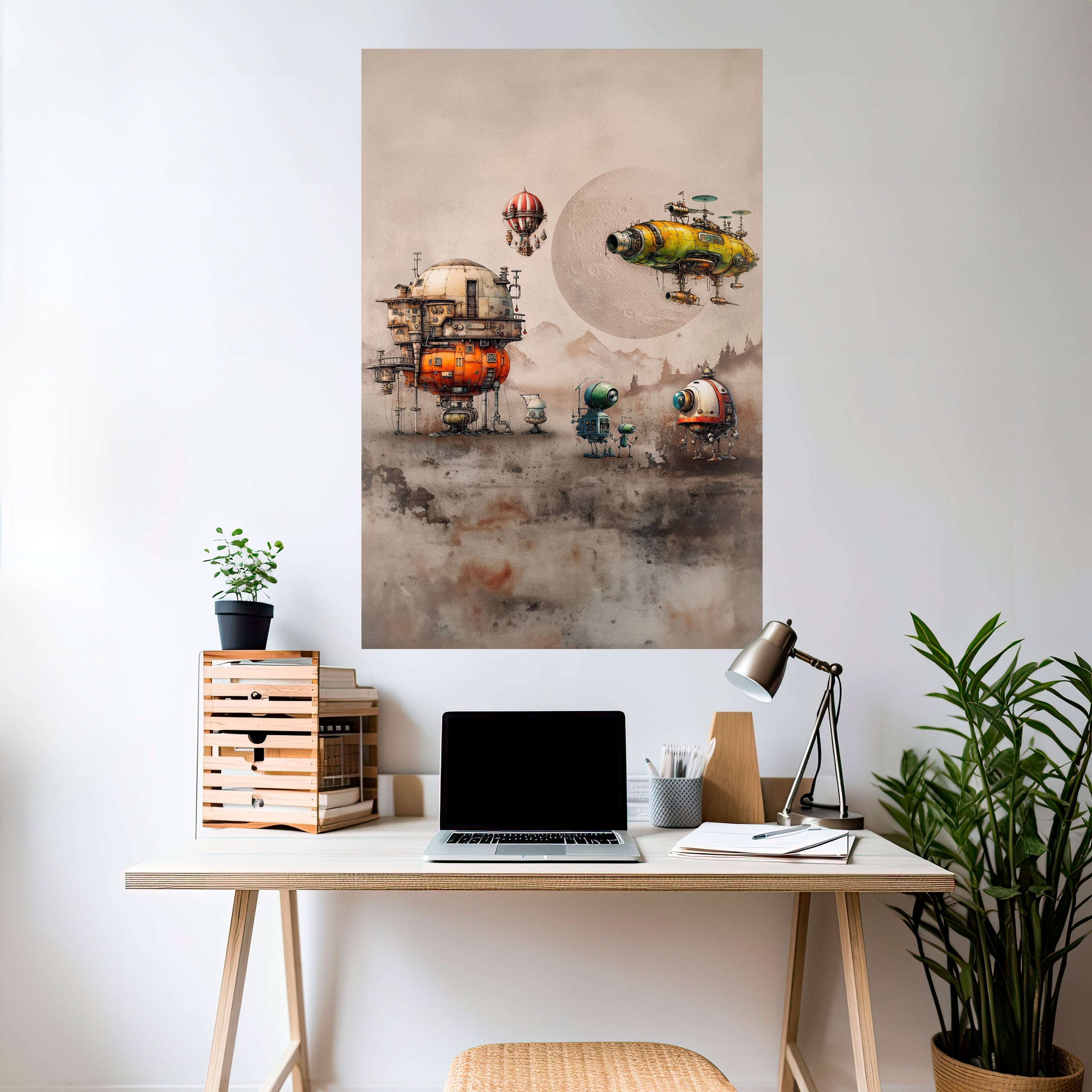 MACHINARIUM MACHINES Peel and Stick Vertical Poster