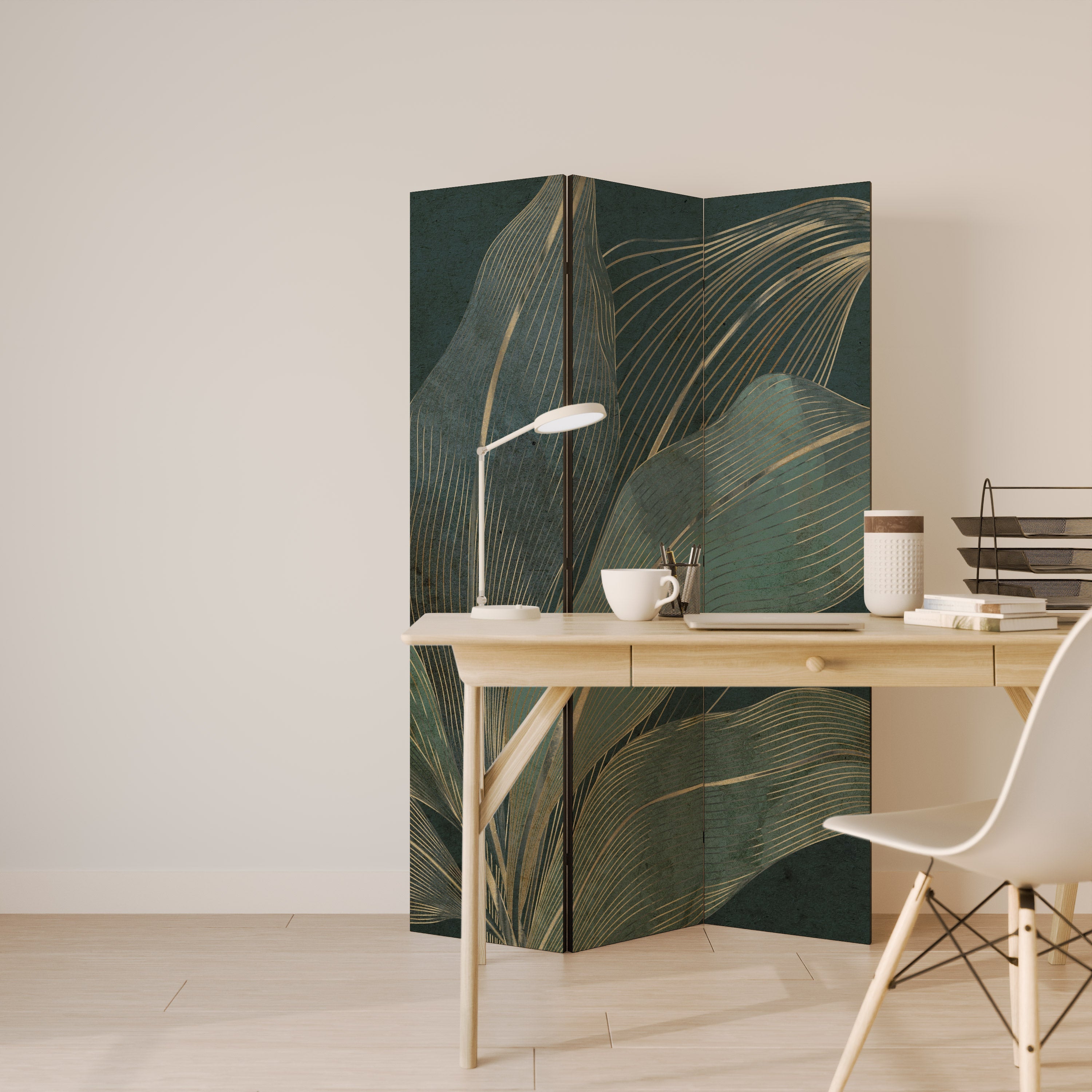 ROYAL GREEN Decorative 3-Panel Room Divider