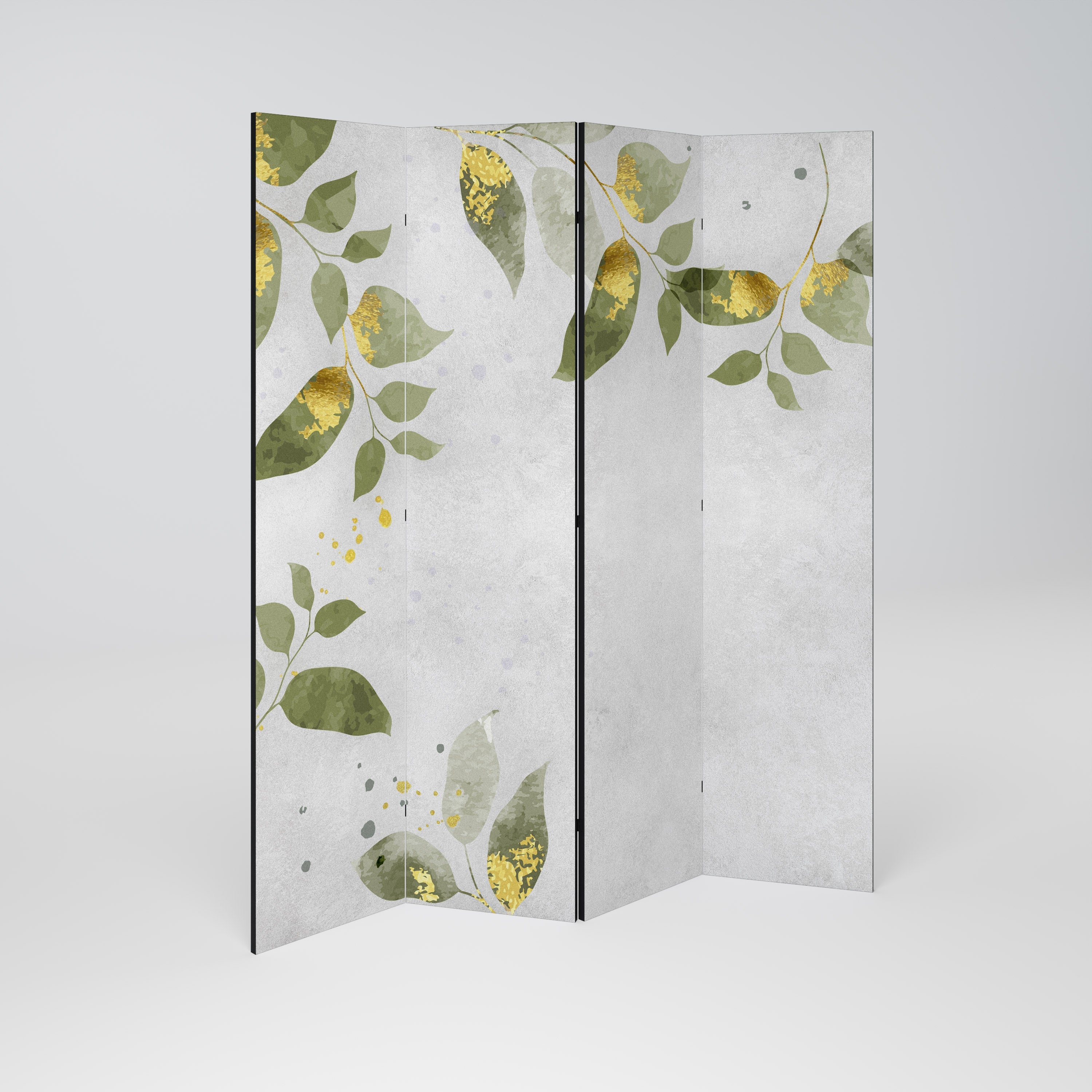 ELEGANT BOTANICS Dekorativer 4-teiliger Raumteiler
