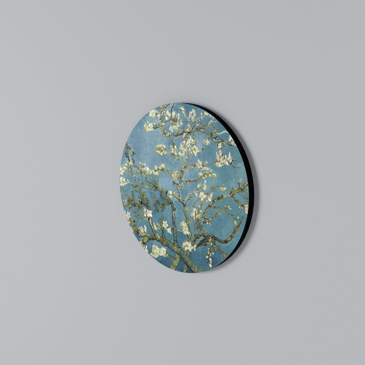 ALMOND BLOSSOM Rundes Wandbild