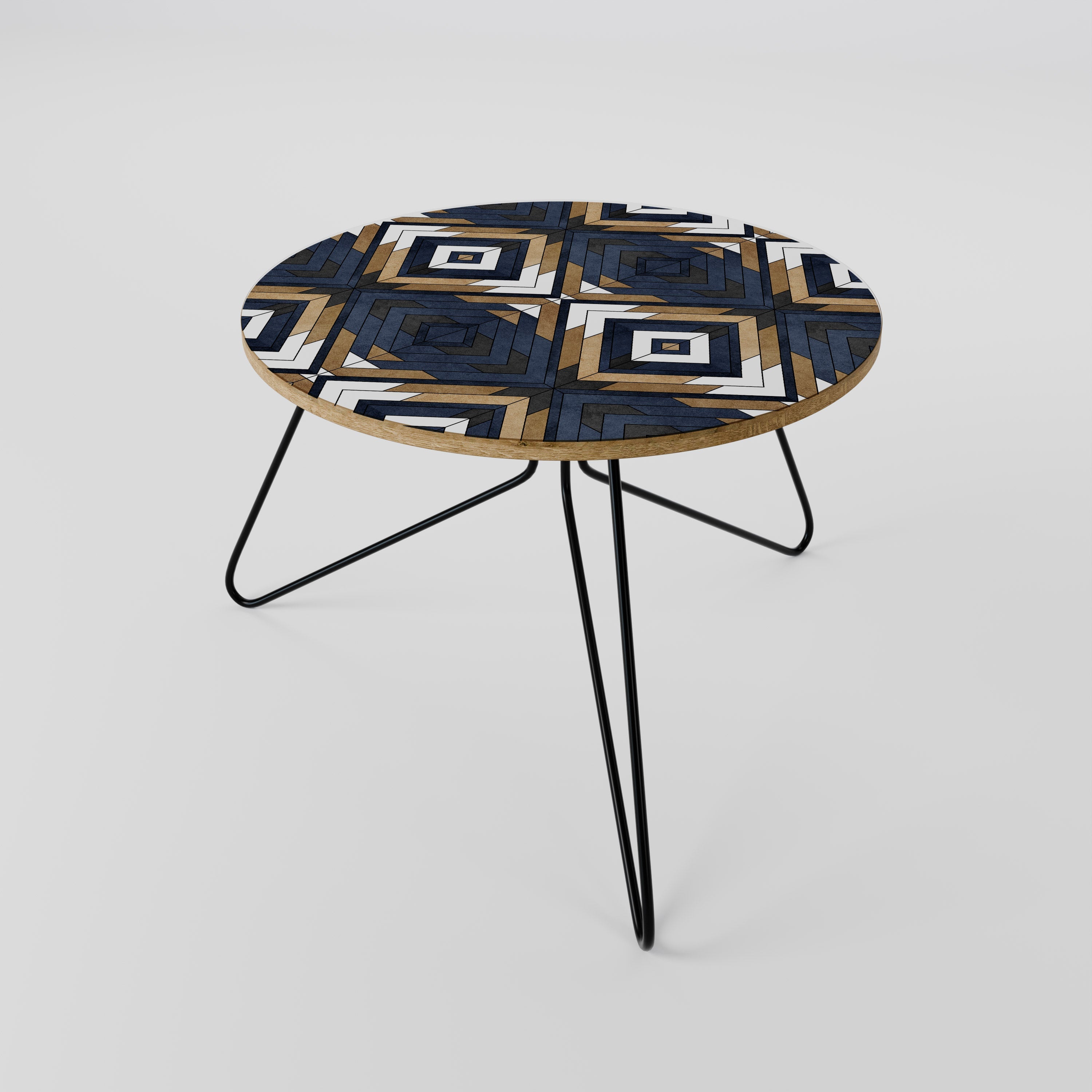 KUNSTVOLLE GEOMETRIE Couchtisch 60