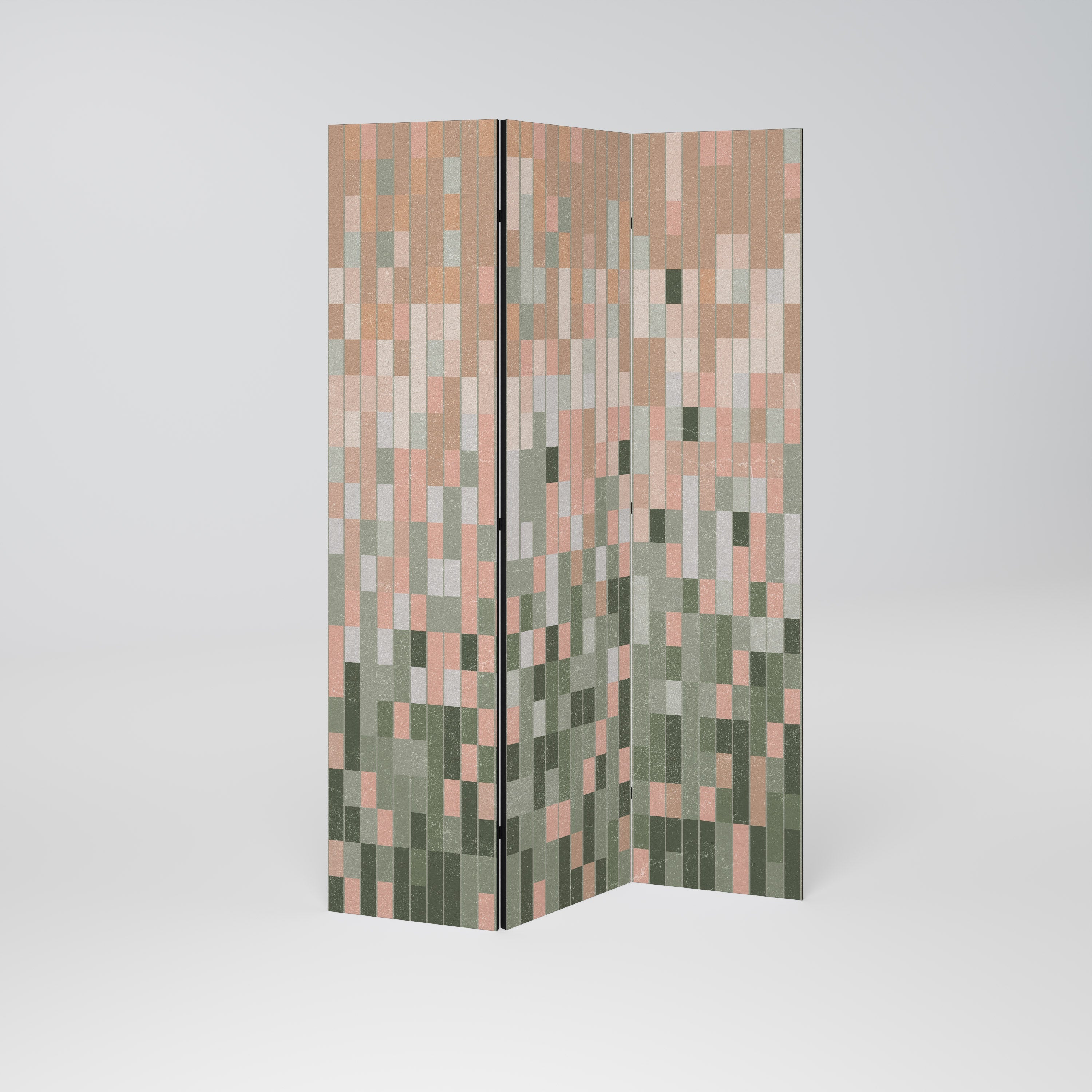 BUILDING THE FUTURE Decorative 3-Panel Room Divider