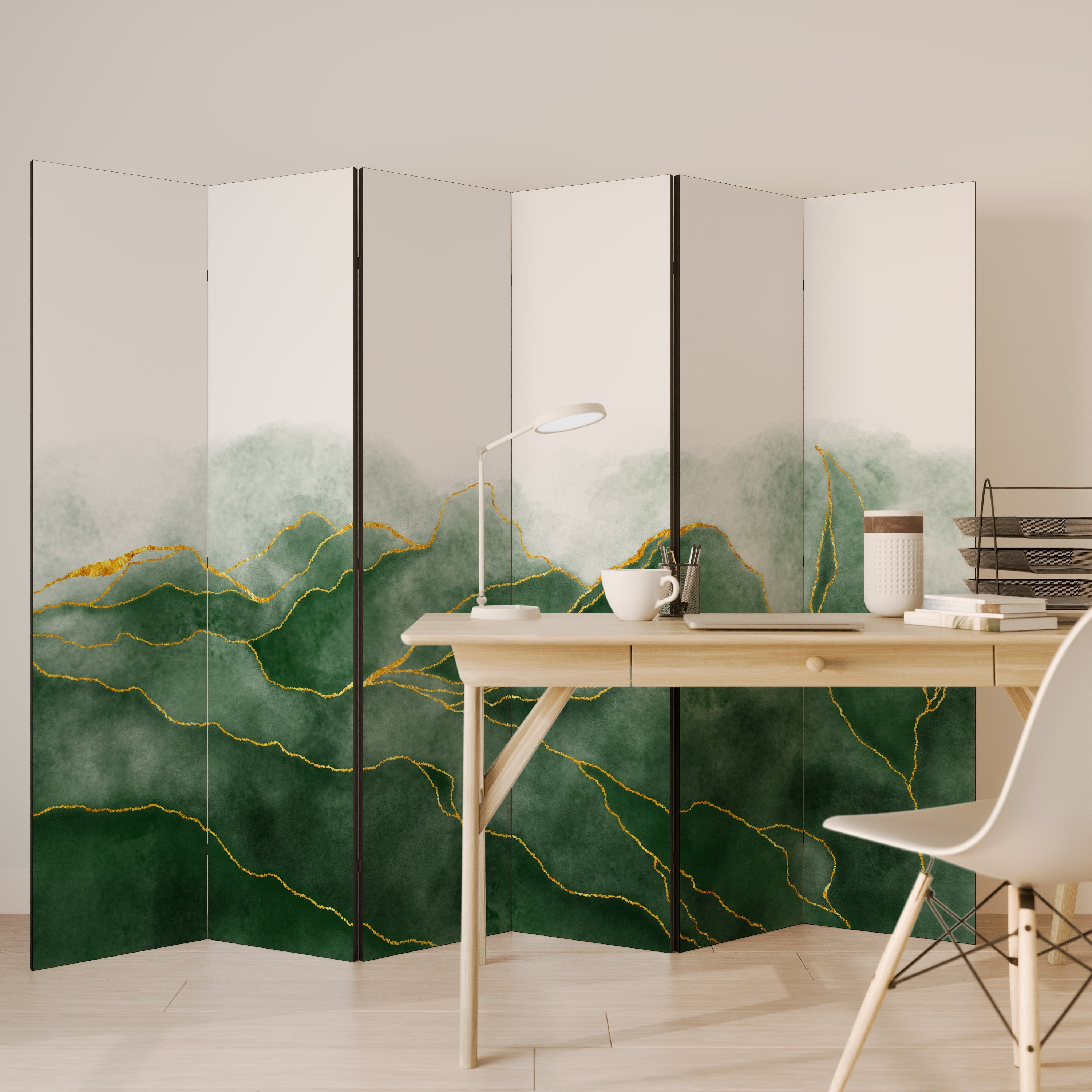 EXPENSIVE NATURE Dekorativer 6-teiliger Raumteiler