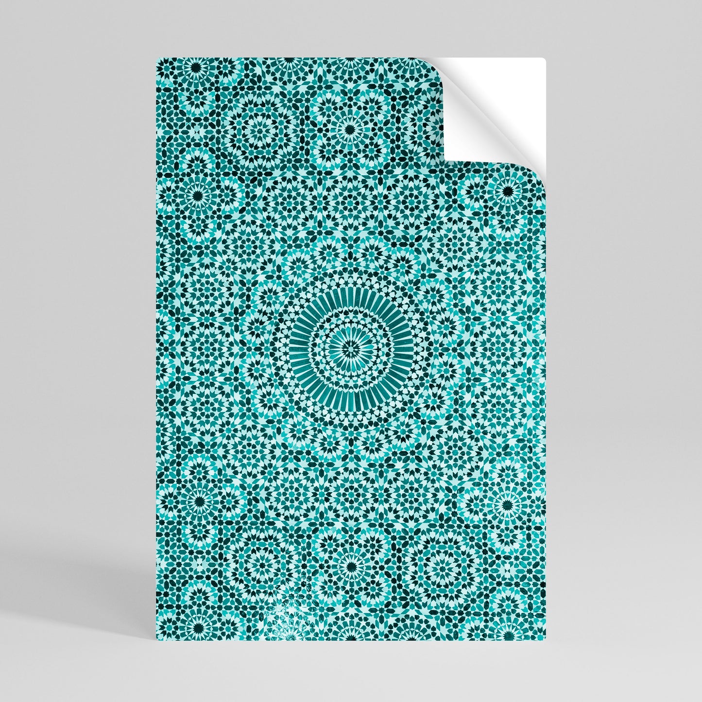 MOROCCAN TURQUOISE Selbstklebendes Poster - Hochformat