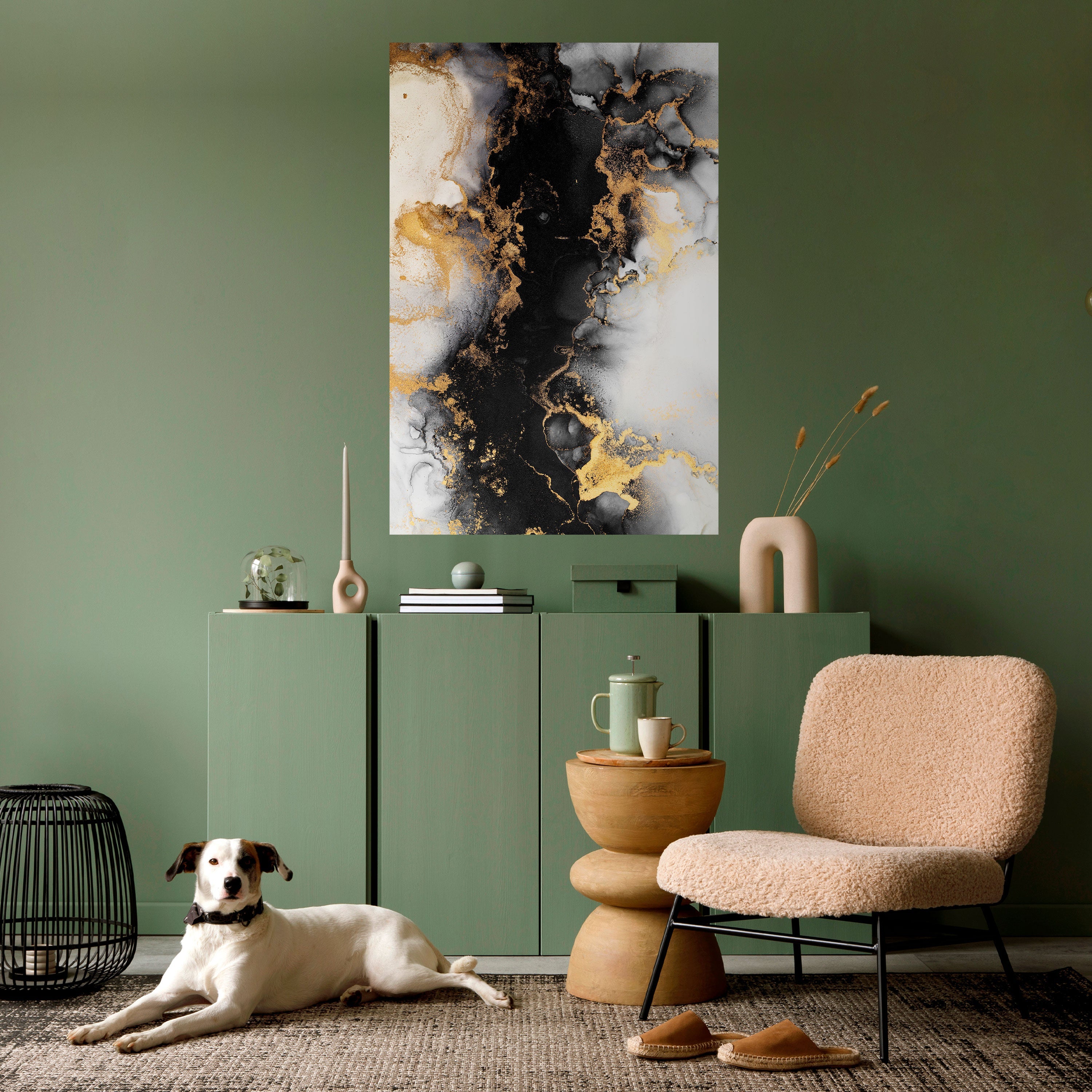 MARBLE OF TOMMORROW Peel and Stick Vertical Poster