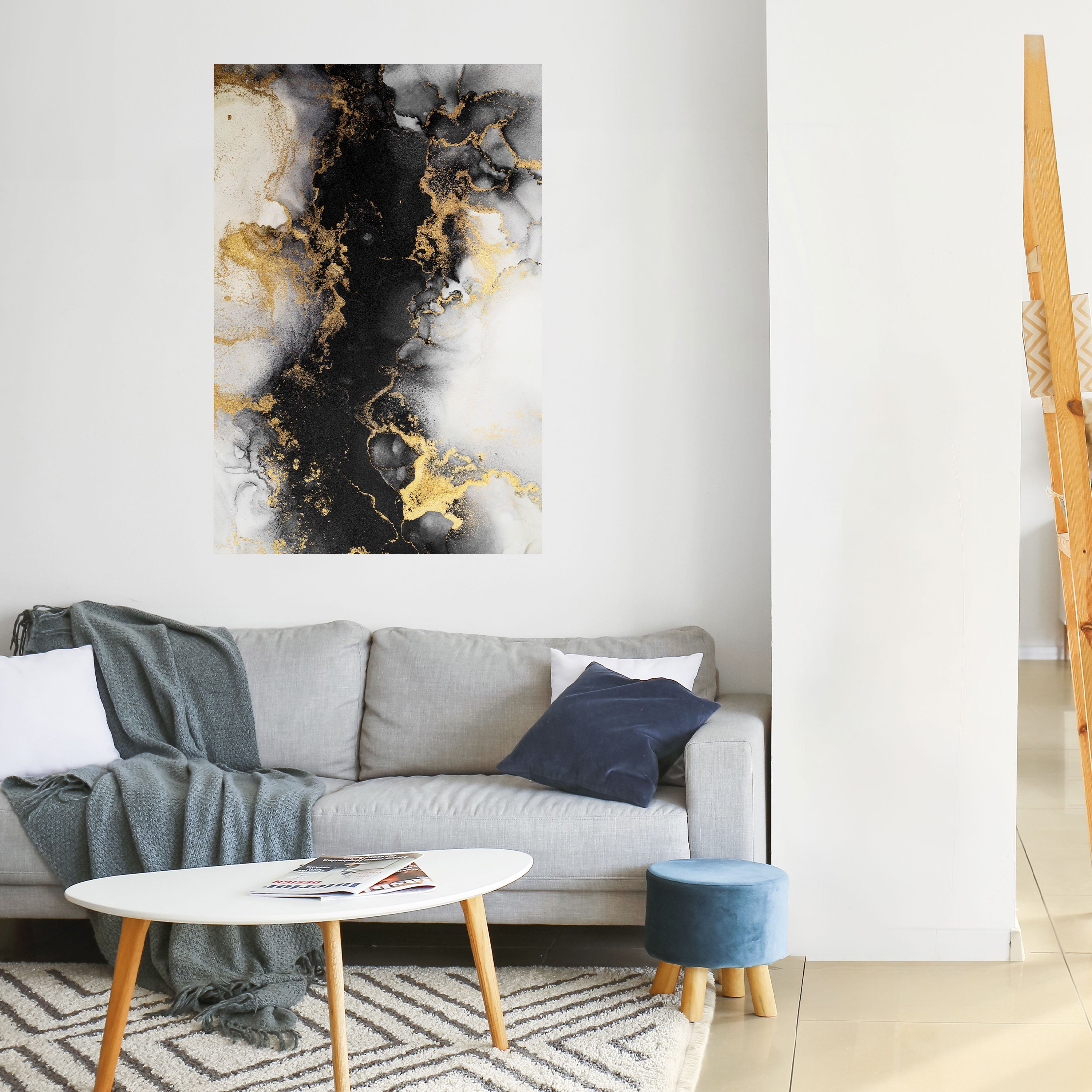 MARBLE OF TOMMORROW Peel and Stick Vertical Poster