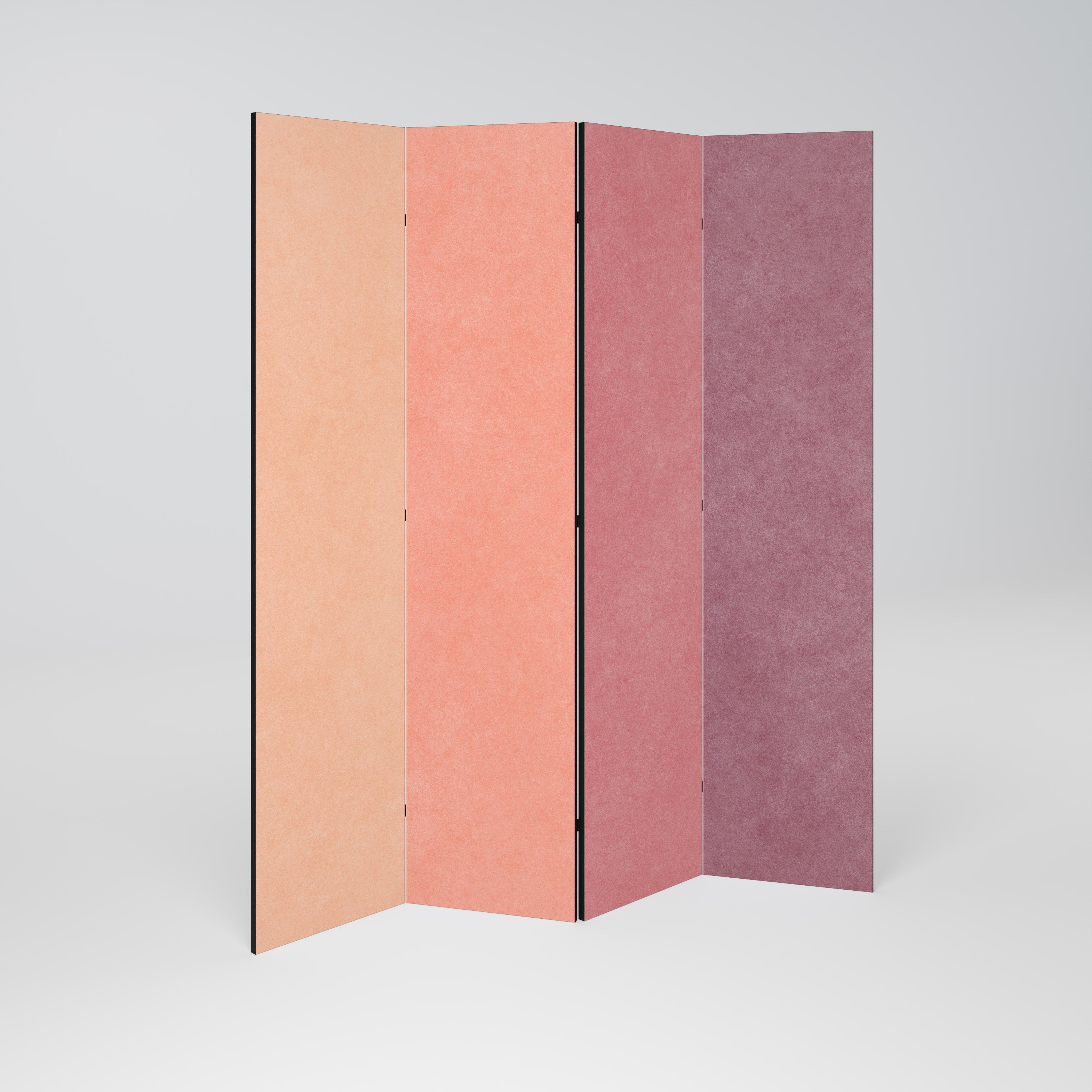 SMELLS LIKE PINK SPIRIT Dekorativer 4-teiliger Raumteiler
