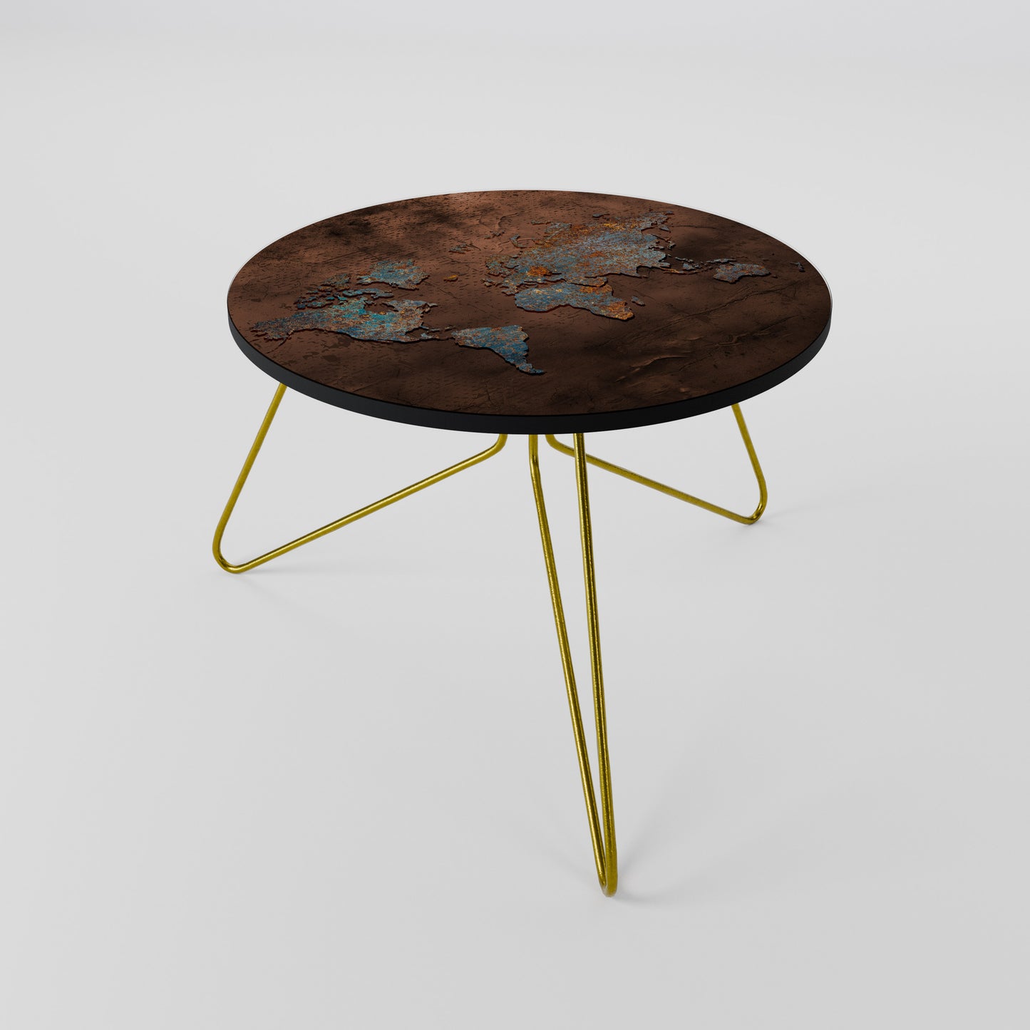 METALLIC MAP OF MEMORIES Couchtisch