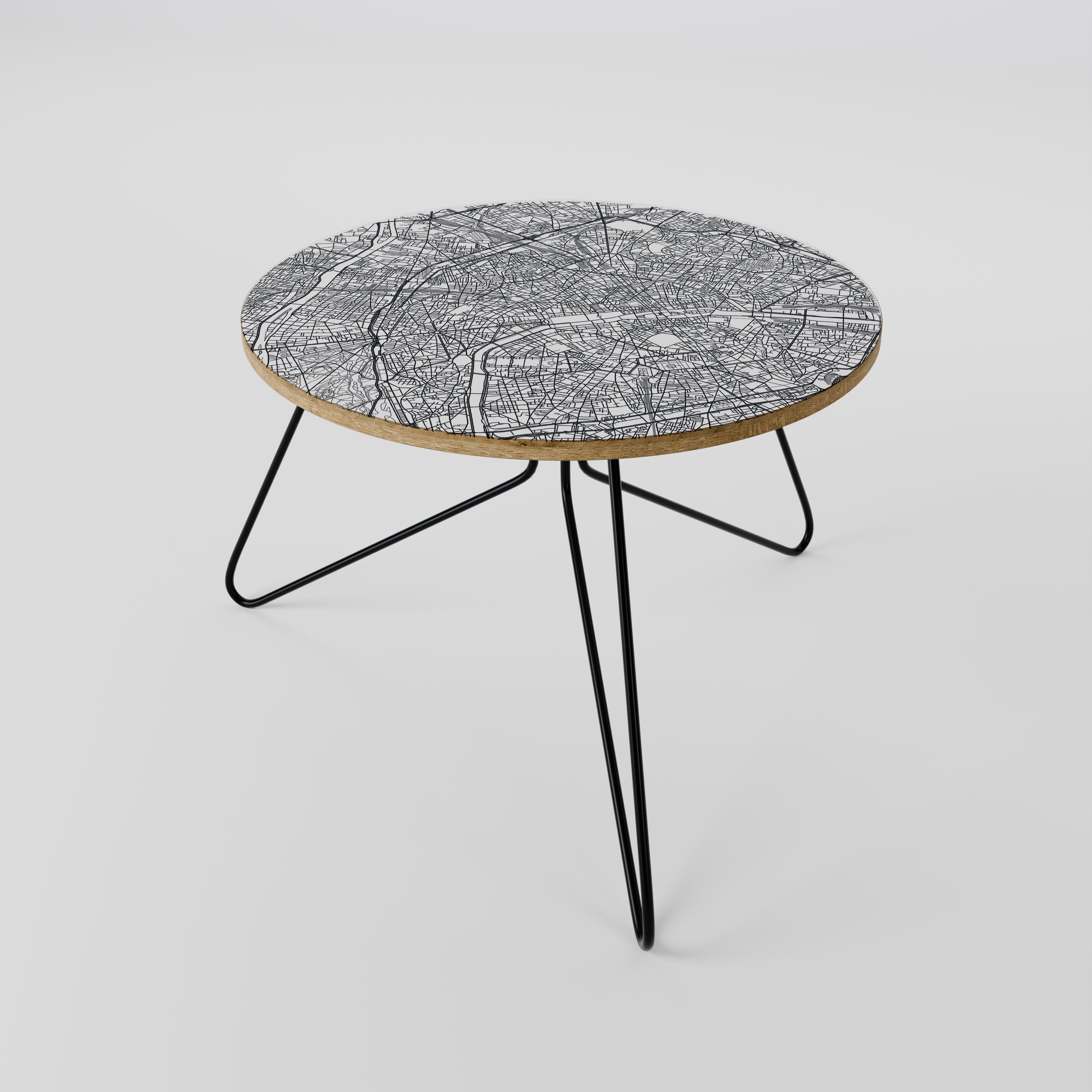 PARIS TOWN PLAN Couchtisch 60