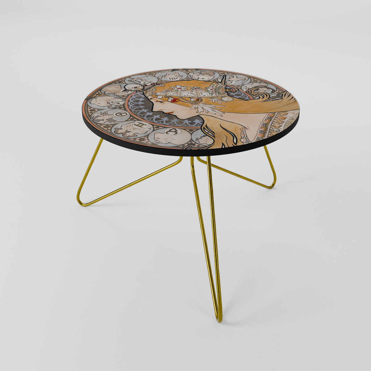 ZODIAQUE OR LA PLUME Couchtisch