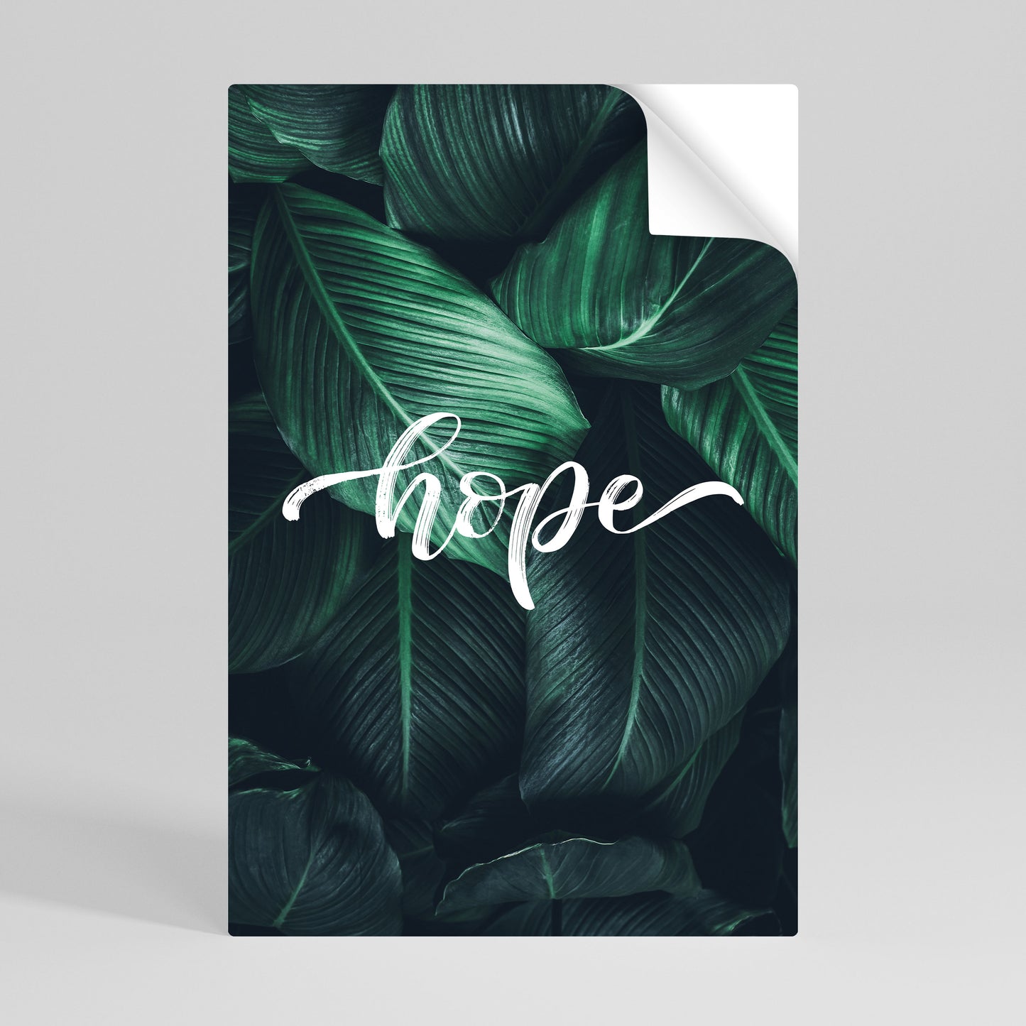 GREEN WHISPERS OF HOPE Selbstklebendes Poster - Hochformat