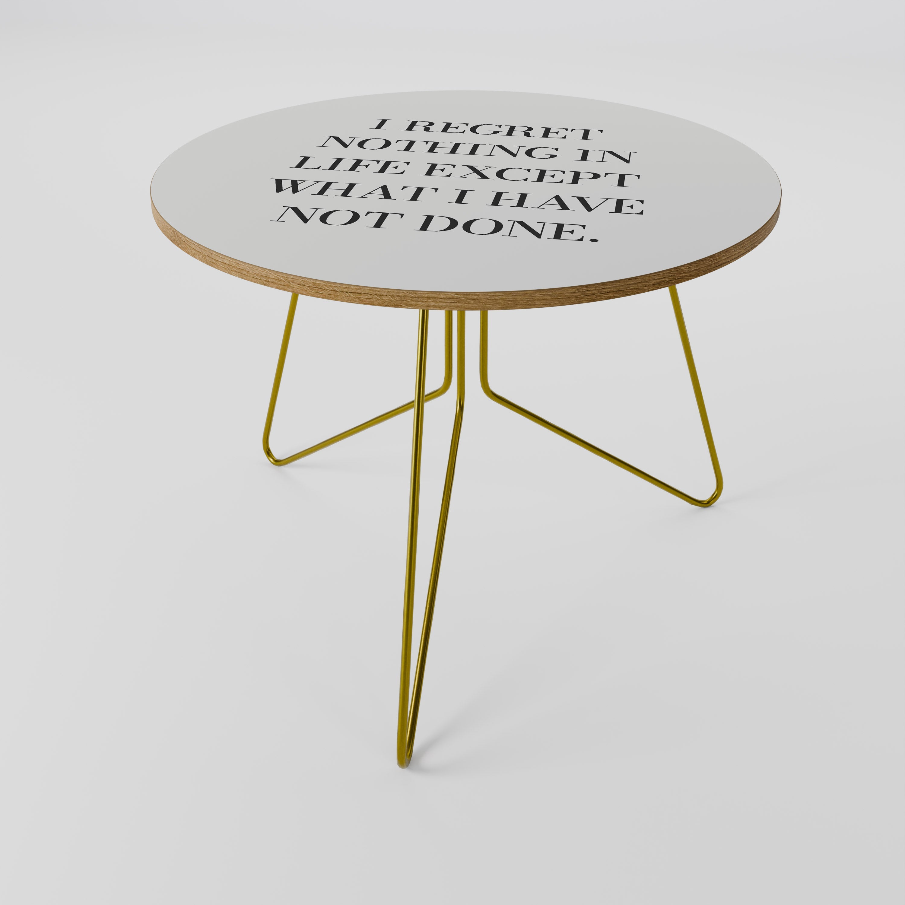 REGRET NOTING Couchtisch 69