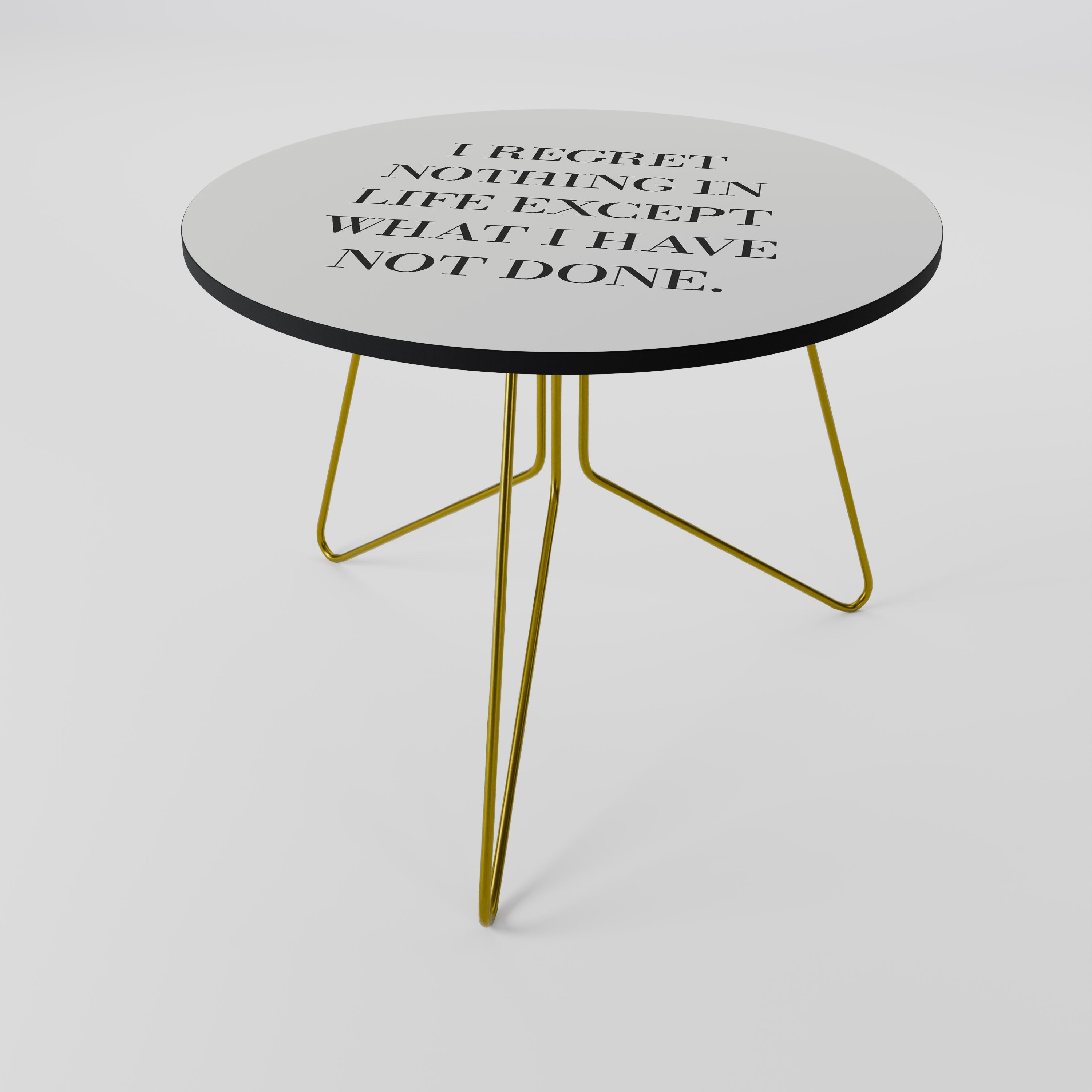 REGRET NOTING Couchtisch 69