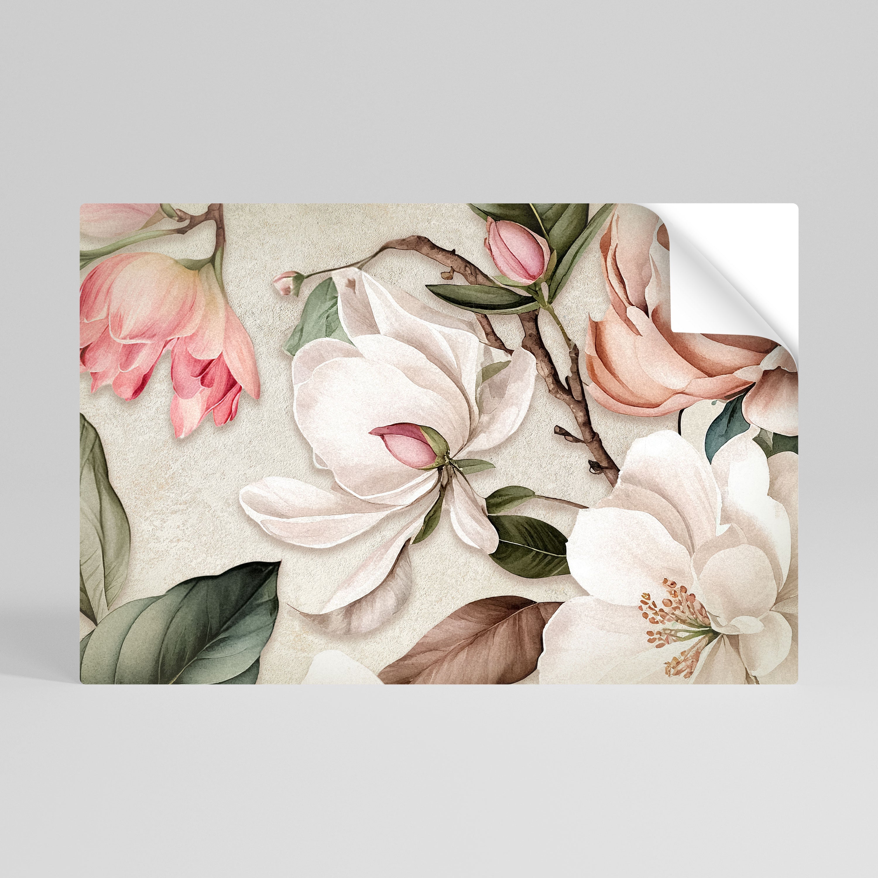 FLORAL GRACE Horizontales Poster zum Abziehen und Aufkleben