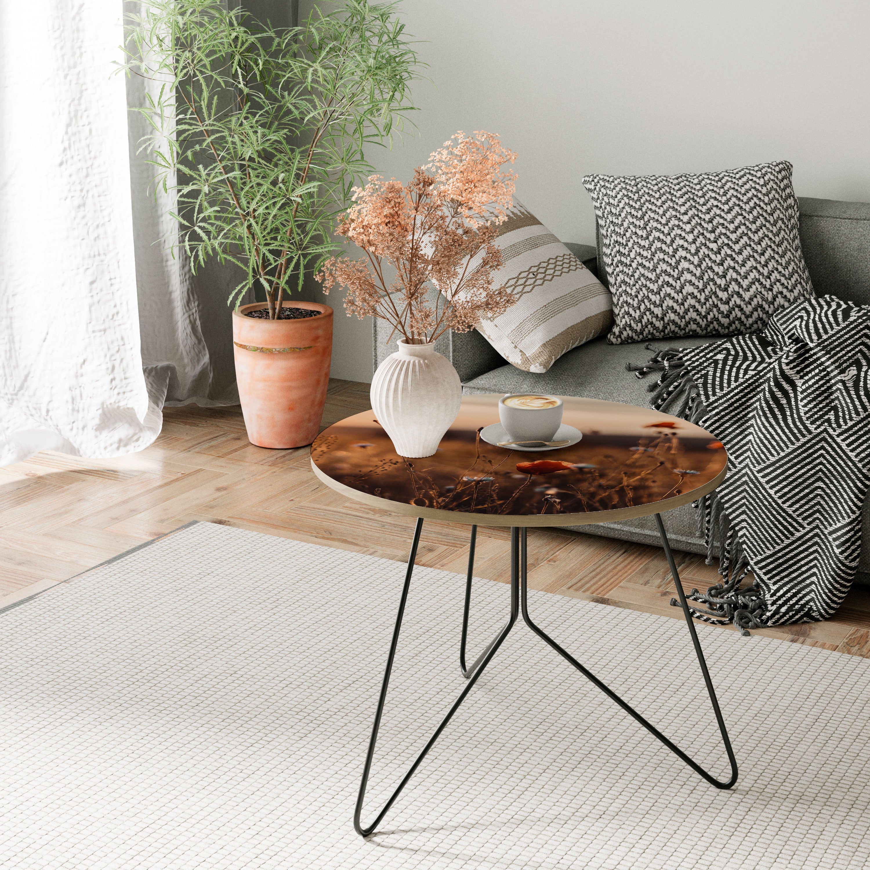 GLÜHENDE WIESEN IN DER DÄMMERUNG Couchtisch 69