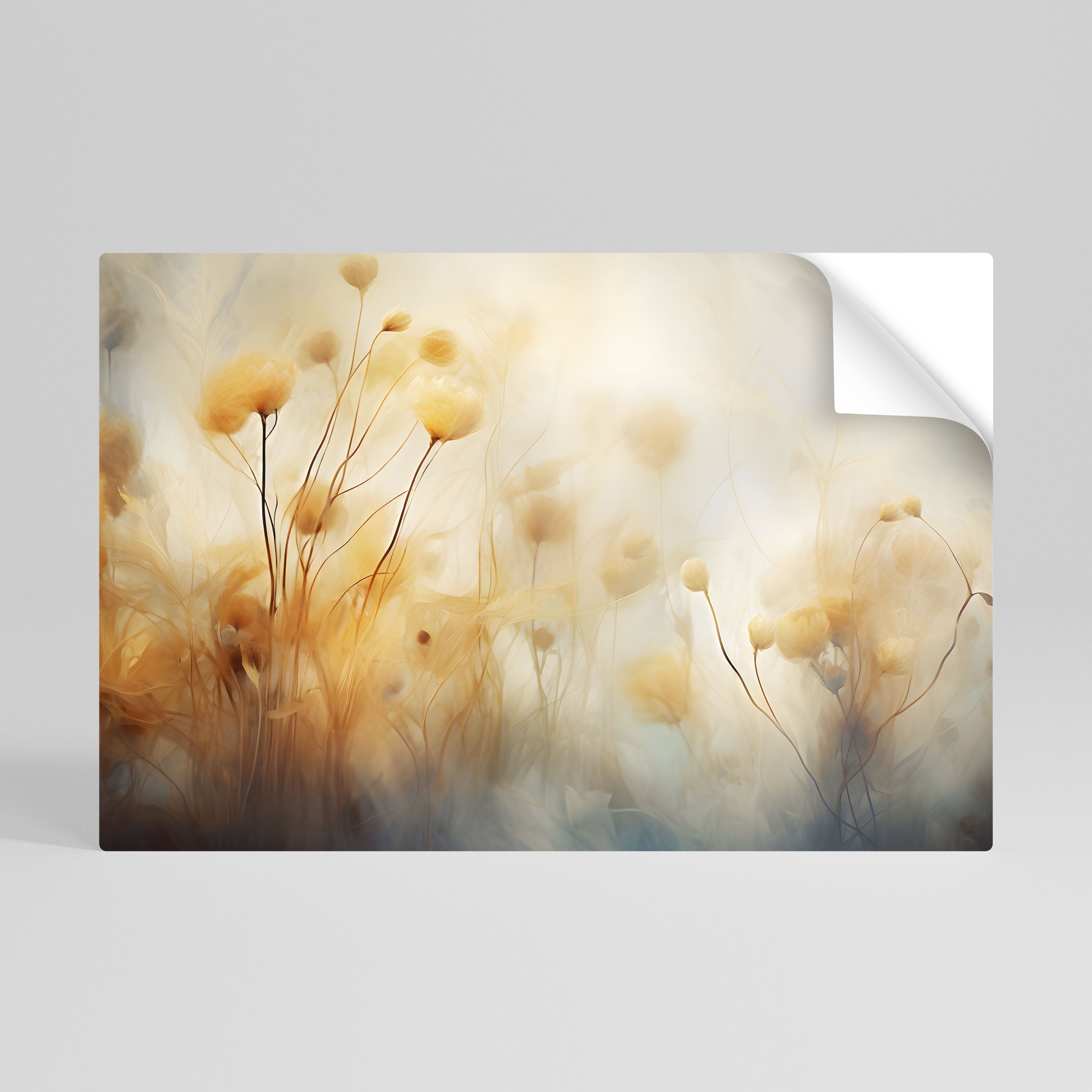 GOLDEN HUE EMBRACE Horizontales Poster zum Abziehen und Aufkleben