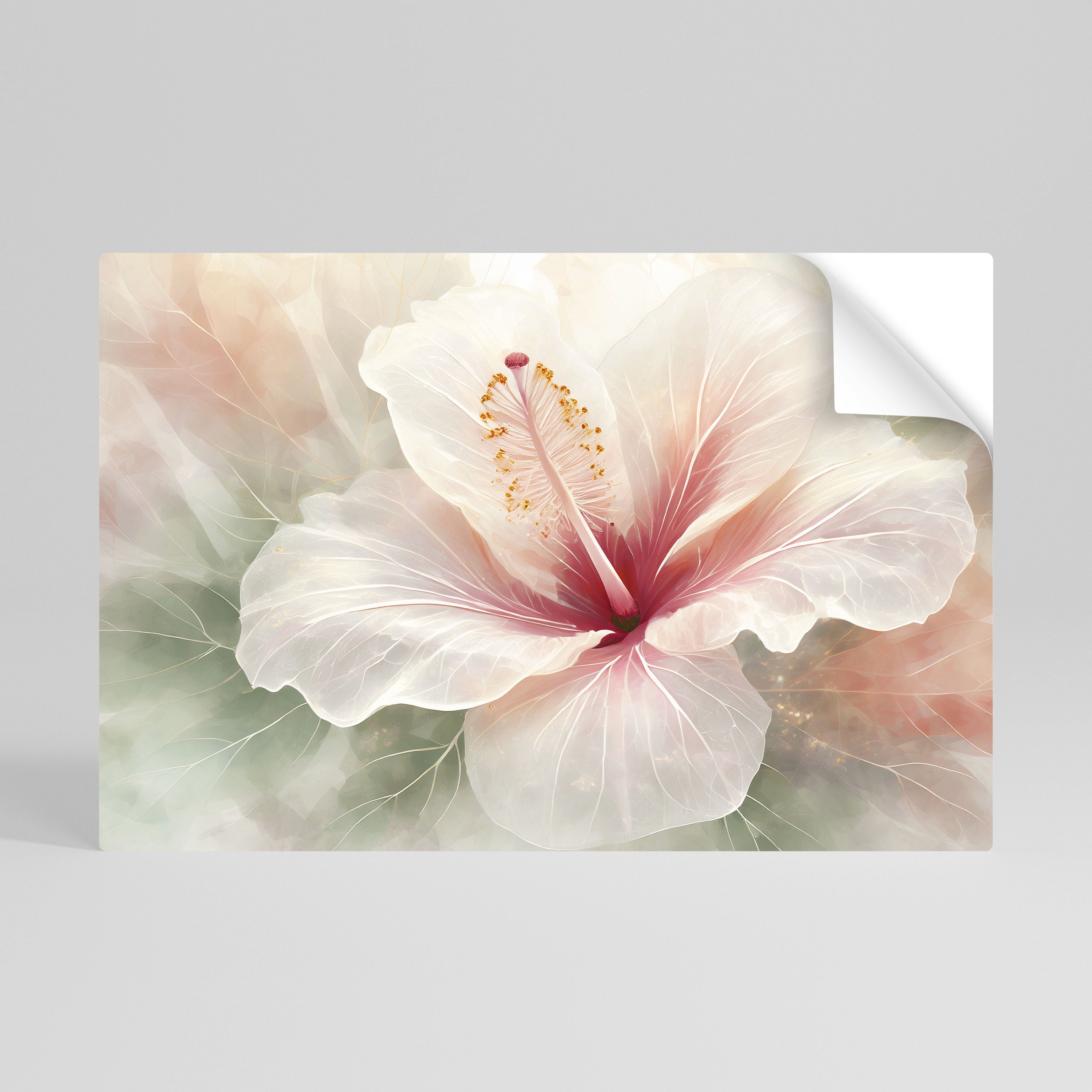 GOSSAMER FLORAL DREAM Horizontales Poster zum Abziehen und Aufkleben