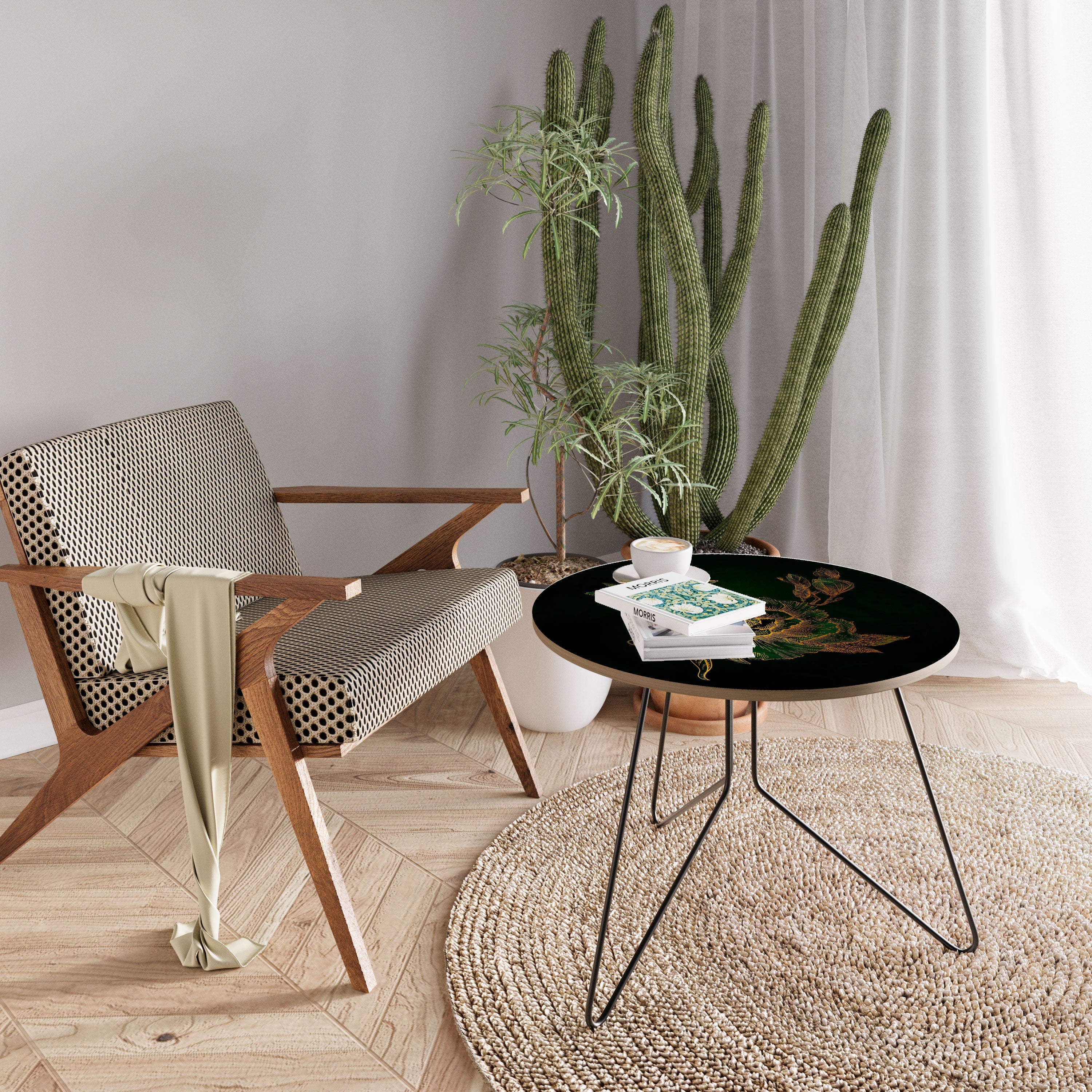 MIDNIGHT FLORAL GLIMMER Couchtisch 69