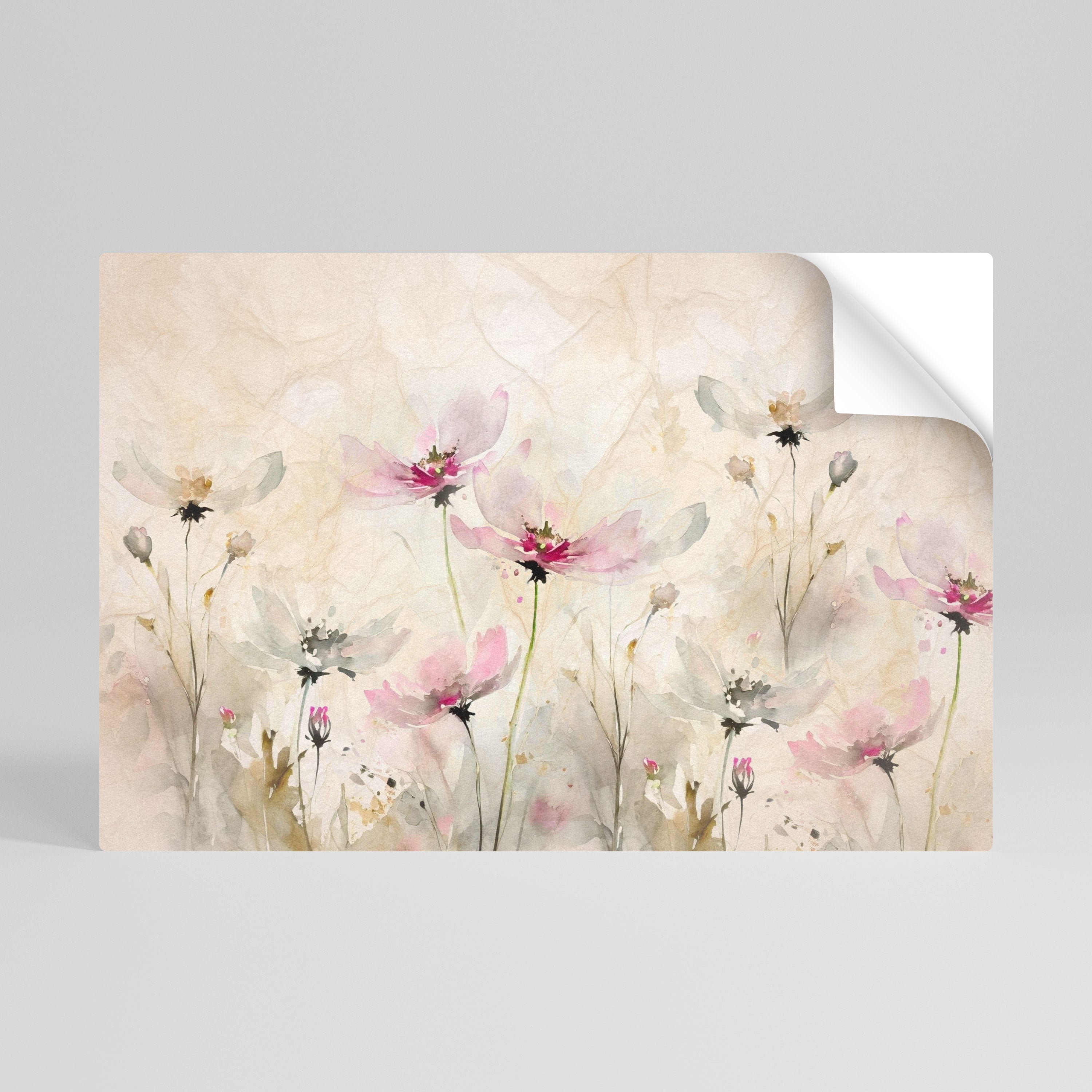 Horizontales Poster „PAINTED LIGHTNESS“ zum Abziehen und Aufkleben