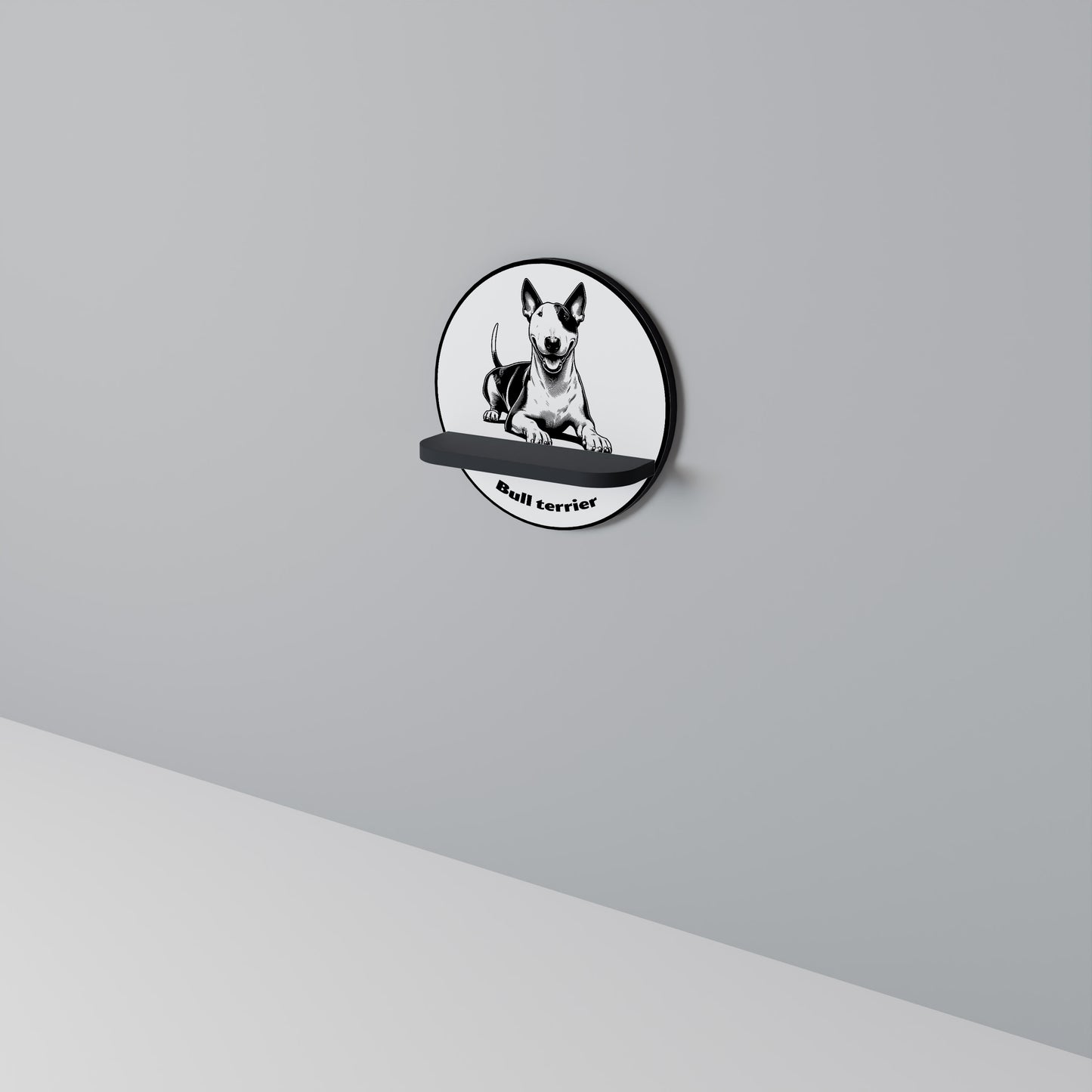 BULL TERRIER Art Shelf