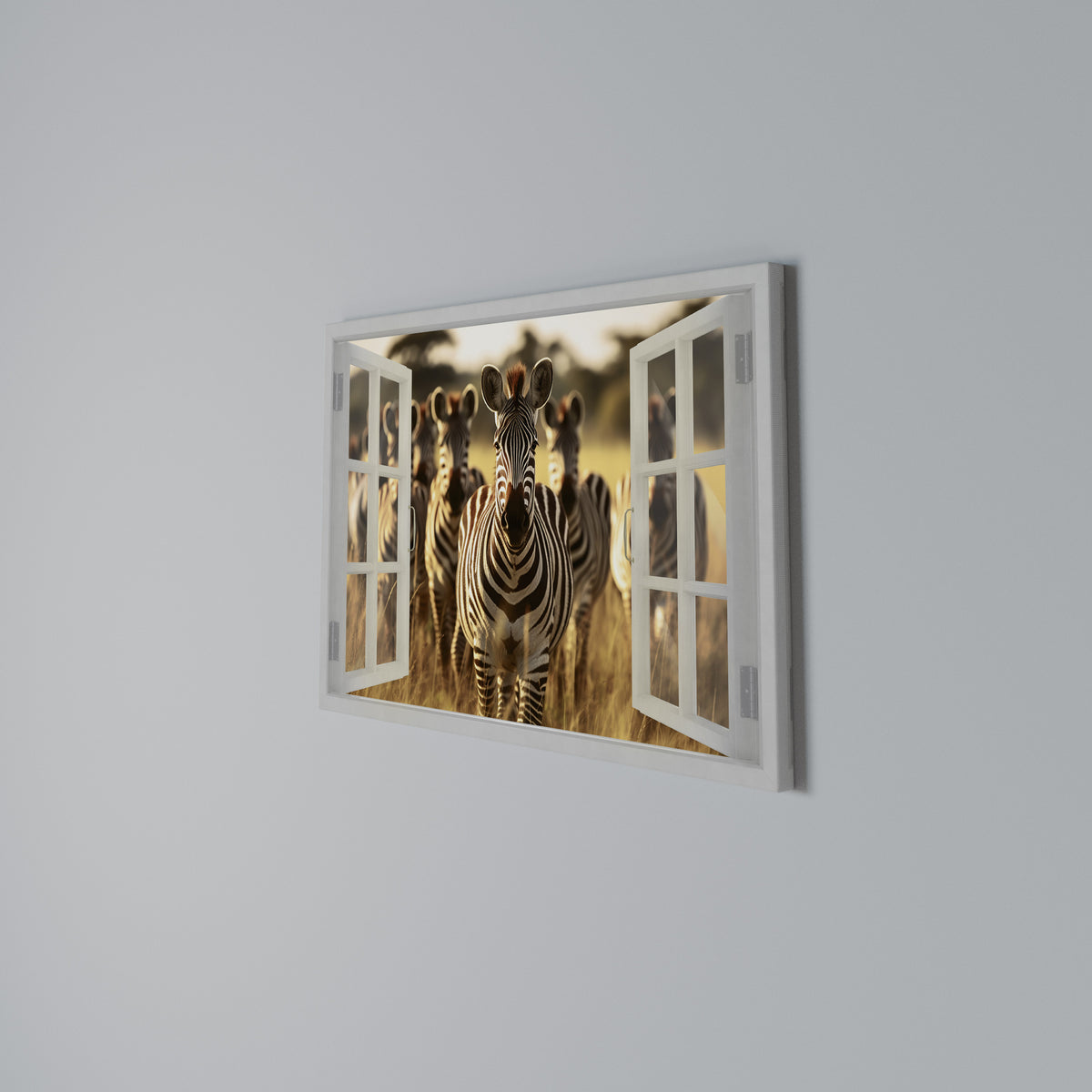 STRIPED SERENADE OUTSIDE Horizontal Canvas Print