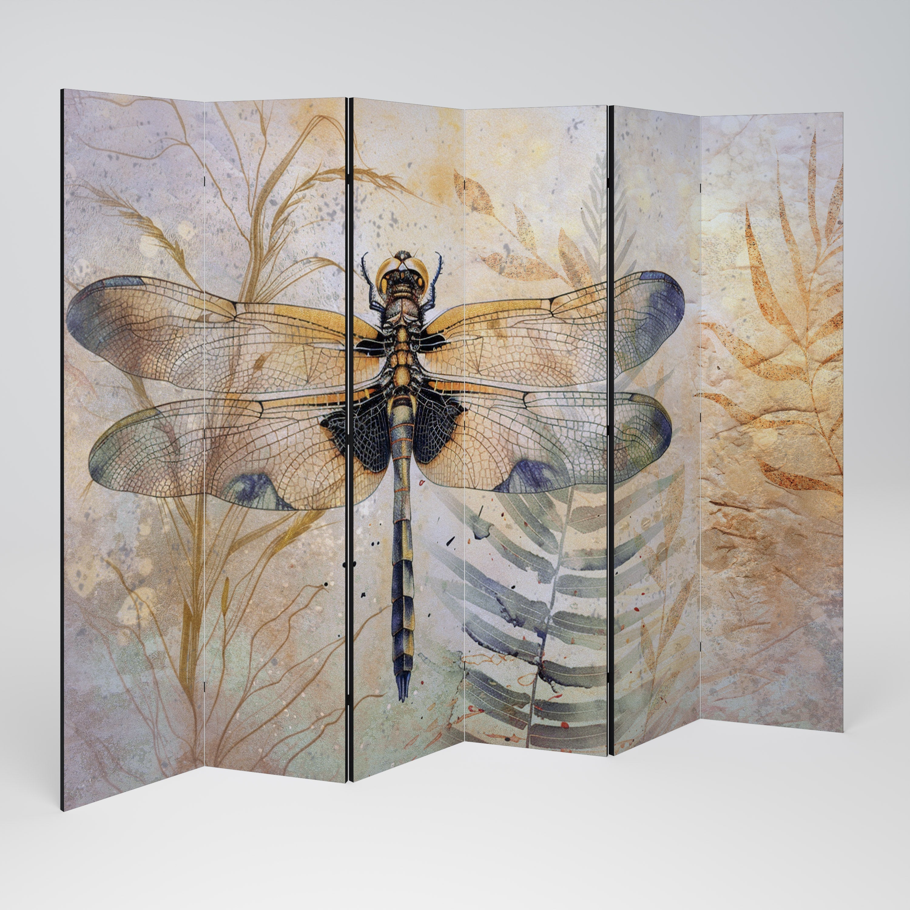 HER HIGHNESS DRAGONFLY Dekorativer 6-teiliger Raumteiler