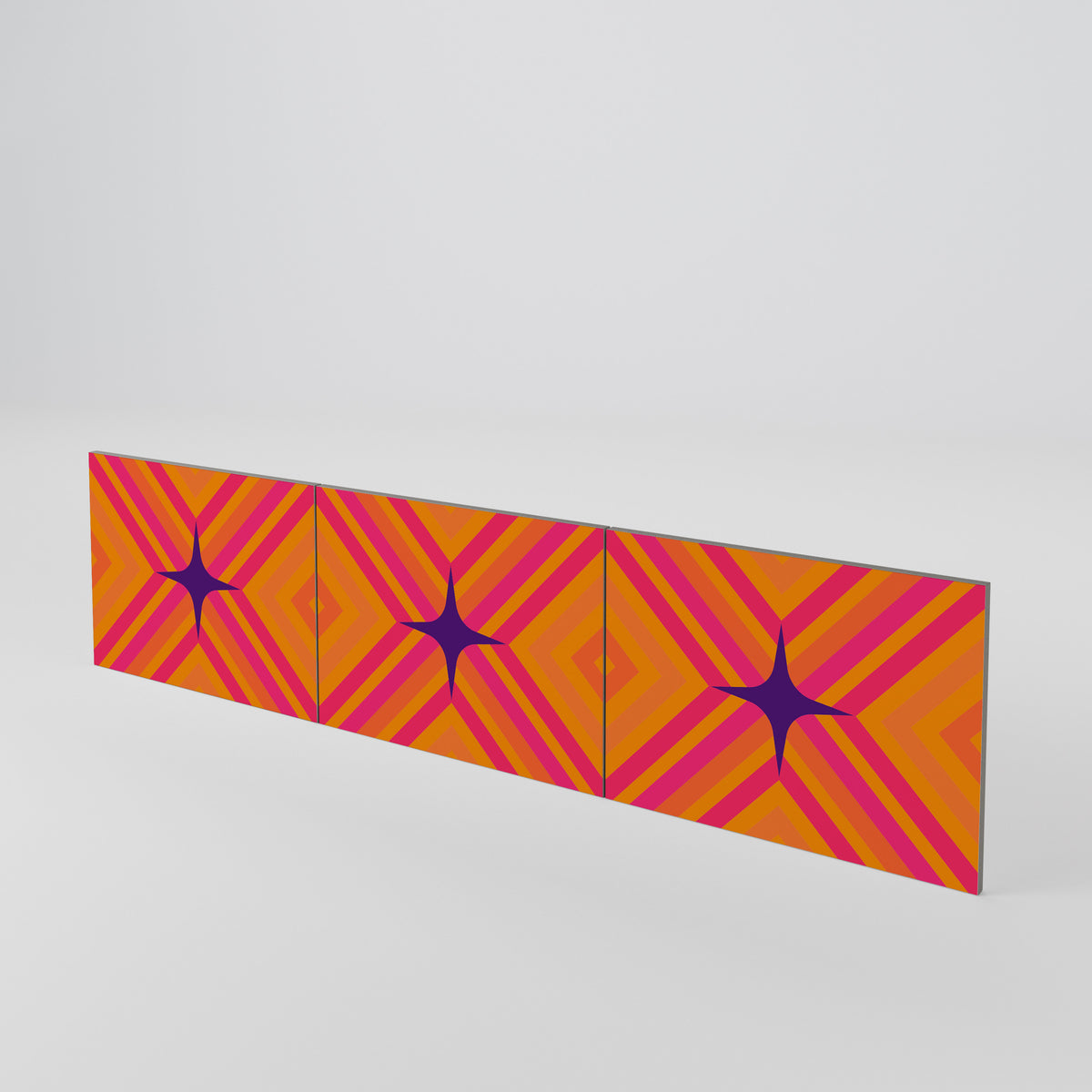 GEOMETRIC BRILLIANCE 3-teiliges TV-Lowboard Tür-Set