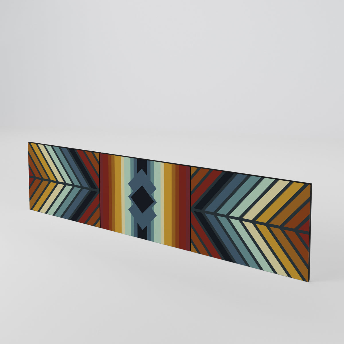 INDIGENOUS ZIGZAG 3-teiliges TV-Lowboard Tür-Set