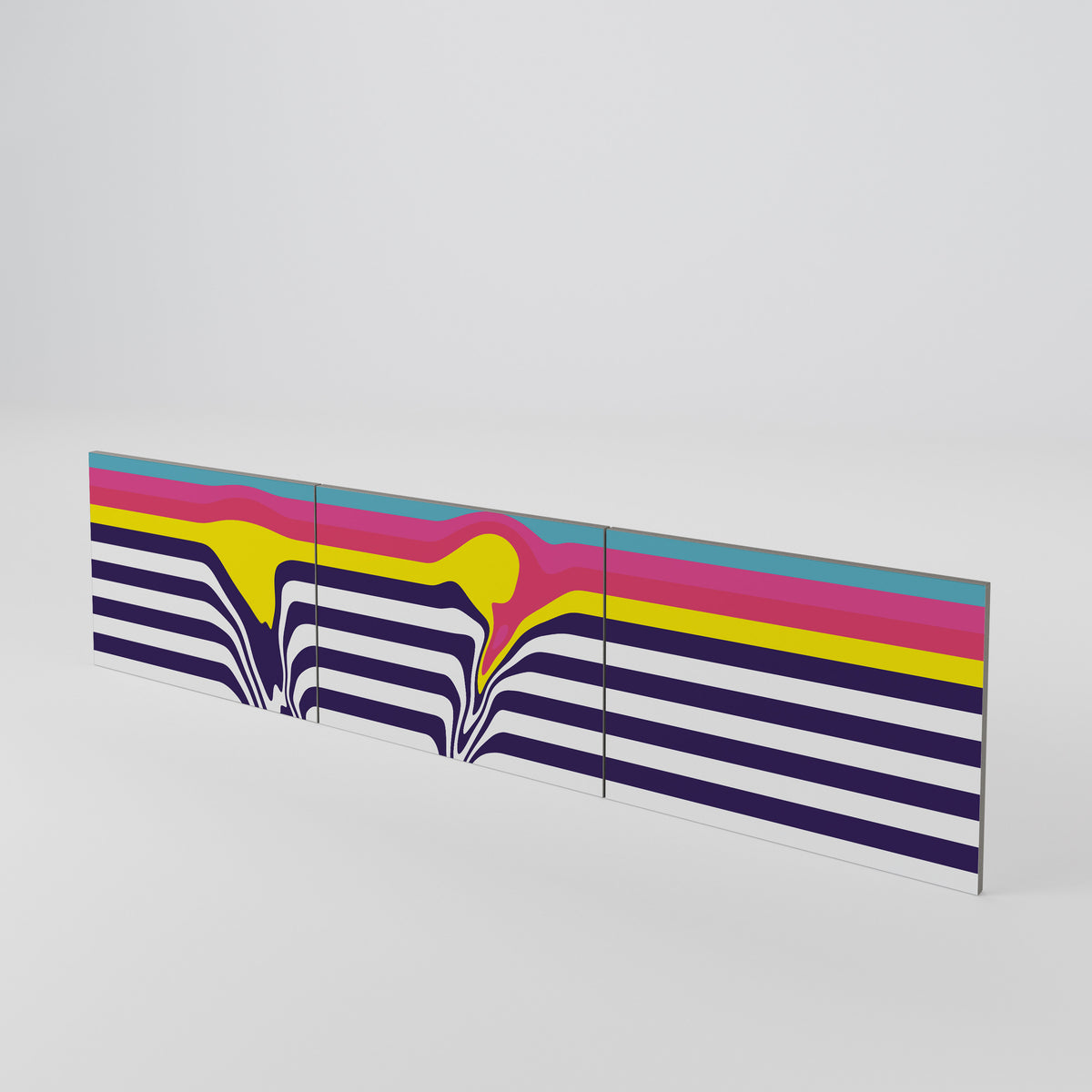 COLORFUL DIVERSION 3-teiliges TV-Lowboard Tür-Set
