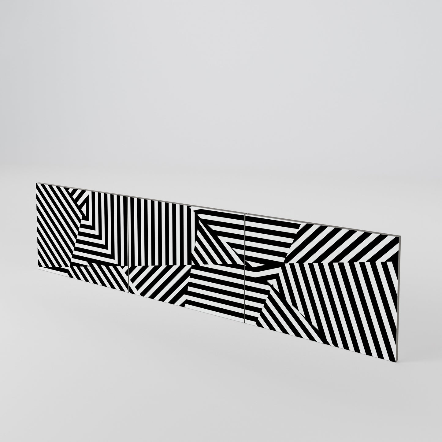 ILLUSIONARY LATTICE 3-teiliges TV-Lowboard Tür-Set
