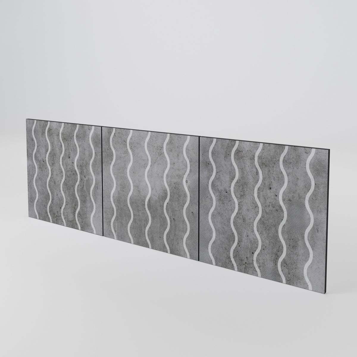 WAVES OF CONCRETE 3-Piece Sideboard Door Set