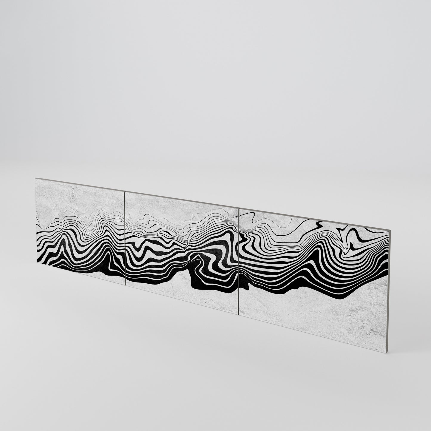 MONOCHROME MIRAGE 3-teiliges TV-Lowboard Tür-Set