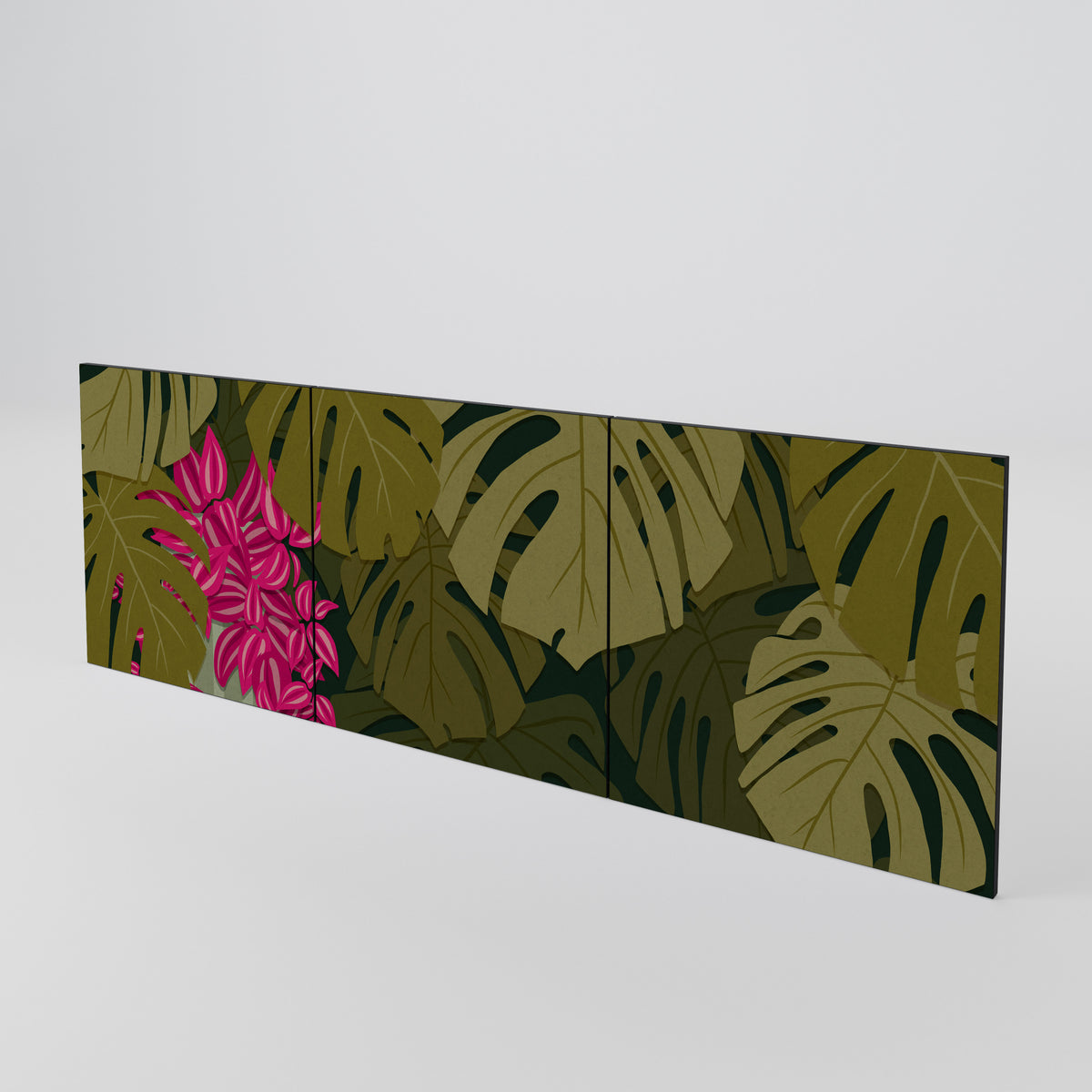 TROPICAL BEAUTY 3-Piece Sideboard Door Set