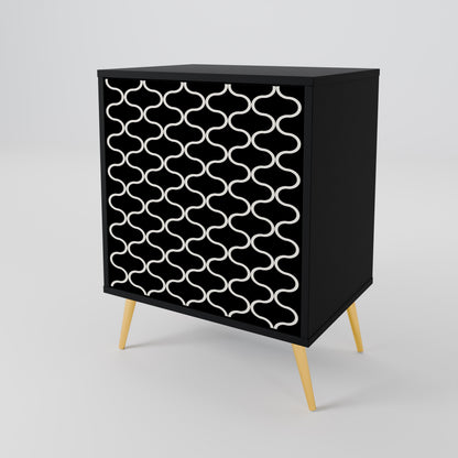 TESSELATED BLACKNESS 1-türiges Sideboard