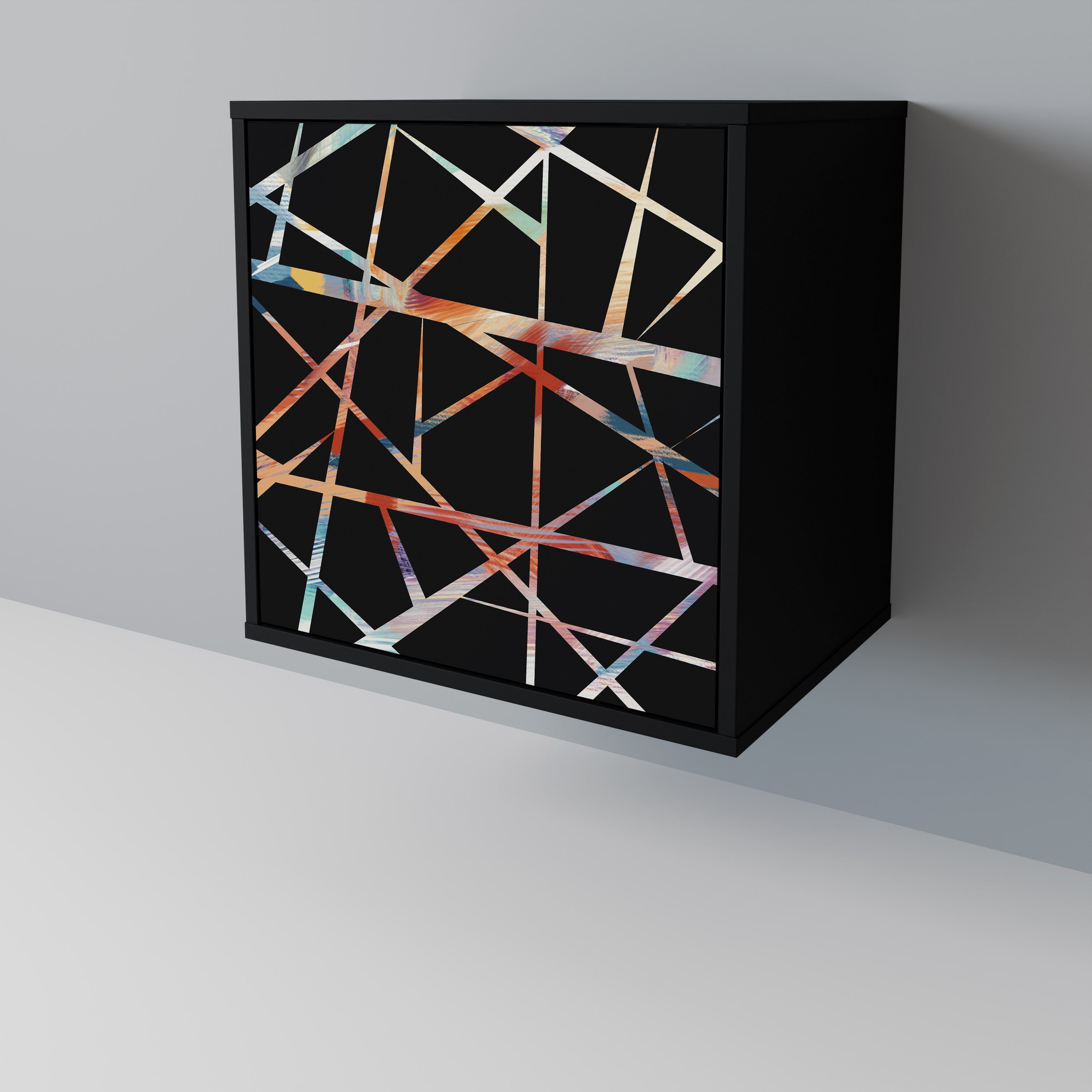 POLYGON VERVE 1-Door Sideboard in Black Finish