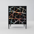 POLYGON VERVE 1-Door Sideboard in Black Finish