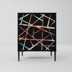 POLYGON VERVE 1-Door Sideboard in Black Finish