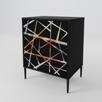 POLYGON VERVE 1-Door Sideboard in Black Finish