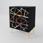POLYGON VERVE 1-Door Sideboard in Black Finish