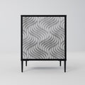 CONCRETE MOVEMENT 1-Door Sideboard in Black Finish