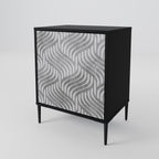 CONCRETE MOVEMENT 1-Door Sideboard in Black Finish