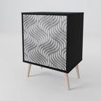 CONCRETE MOVEMENT 1-Door Sideboard in Black Finish