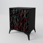 LUMINOUS SNARE 1-Door Sideboard in Black Finish
