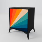 PRISM CONCUSSION 1-Door Sideboard in Black Finish