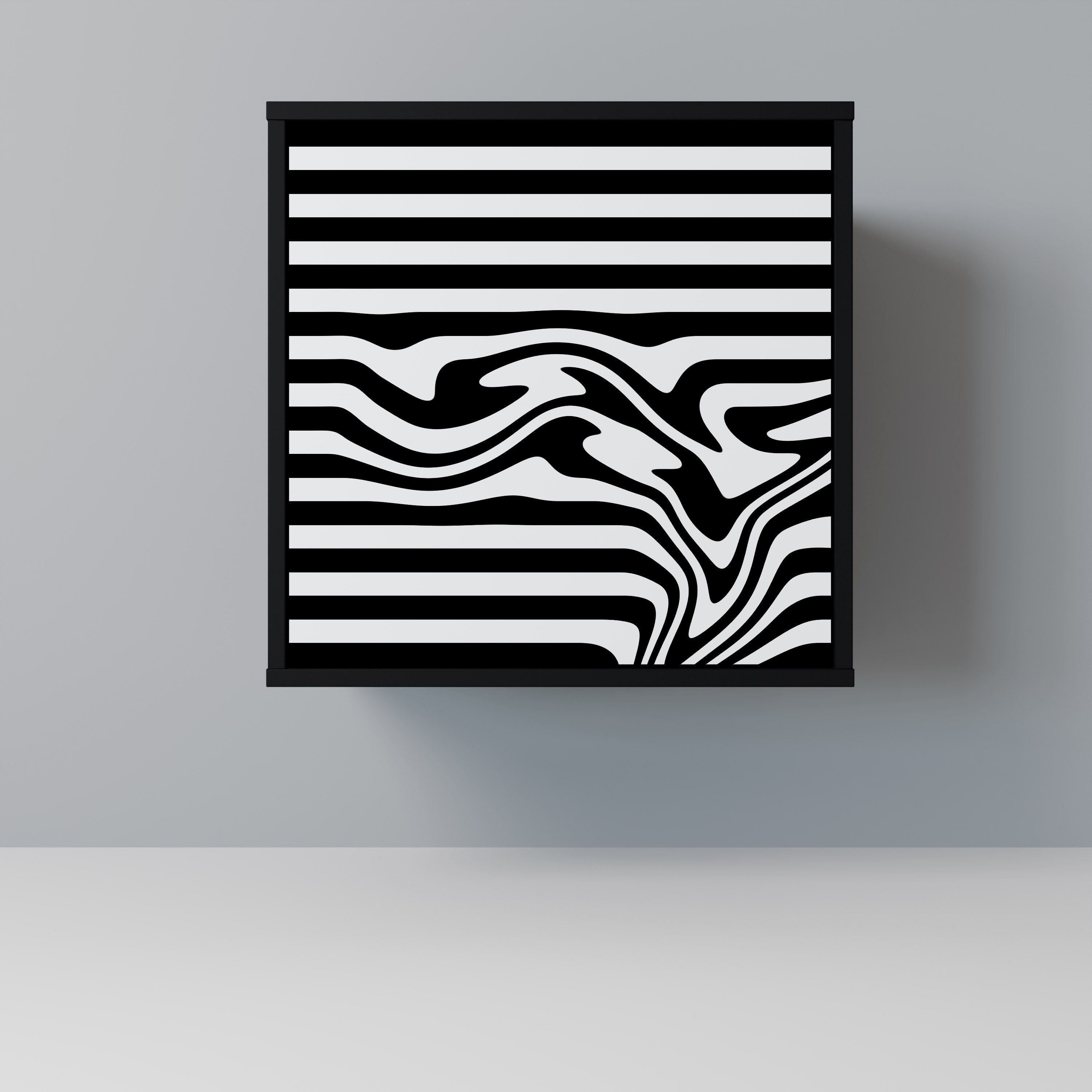 SPECTRA SHOWCASE 1-Door Sideboard in Black Finish